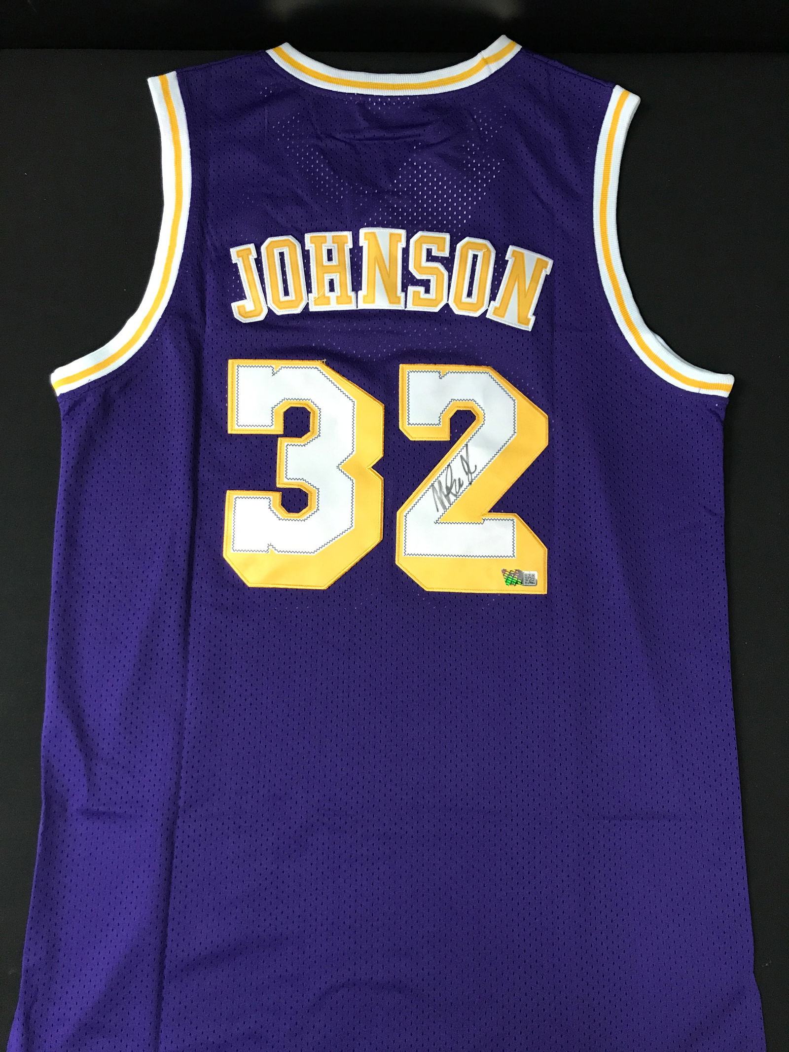 MAGIC JOHNSON SIGNED LOS ANGELES LAKERS CUSTOM JERSEY - ACE COA (1 of 3)