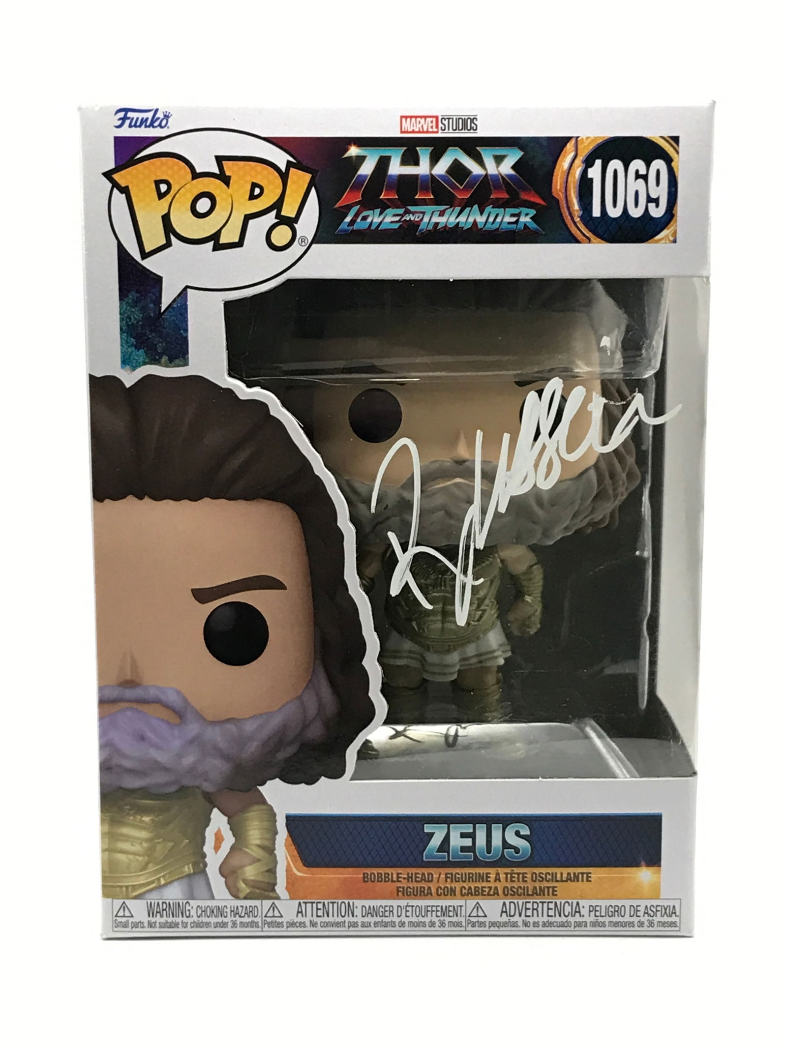 RUSSEL CROWE SIGNED ZEUS FUNKO POP - KB COA: Prices are in Canadian dollars