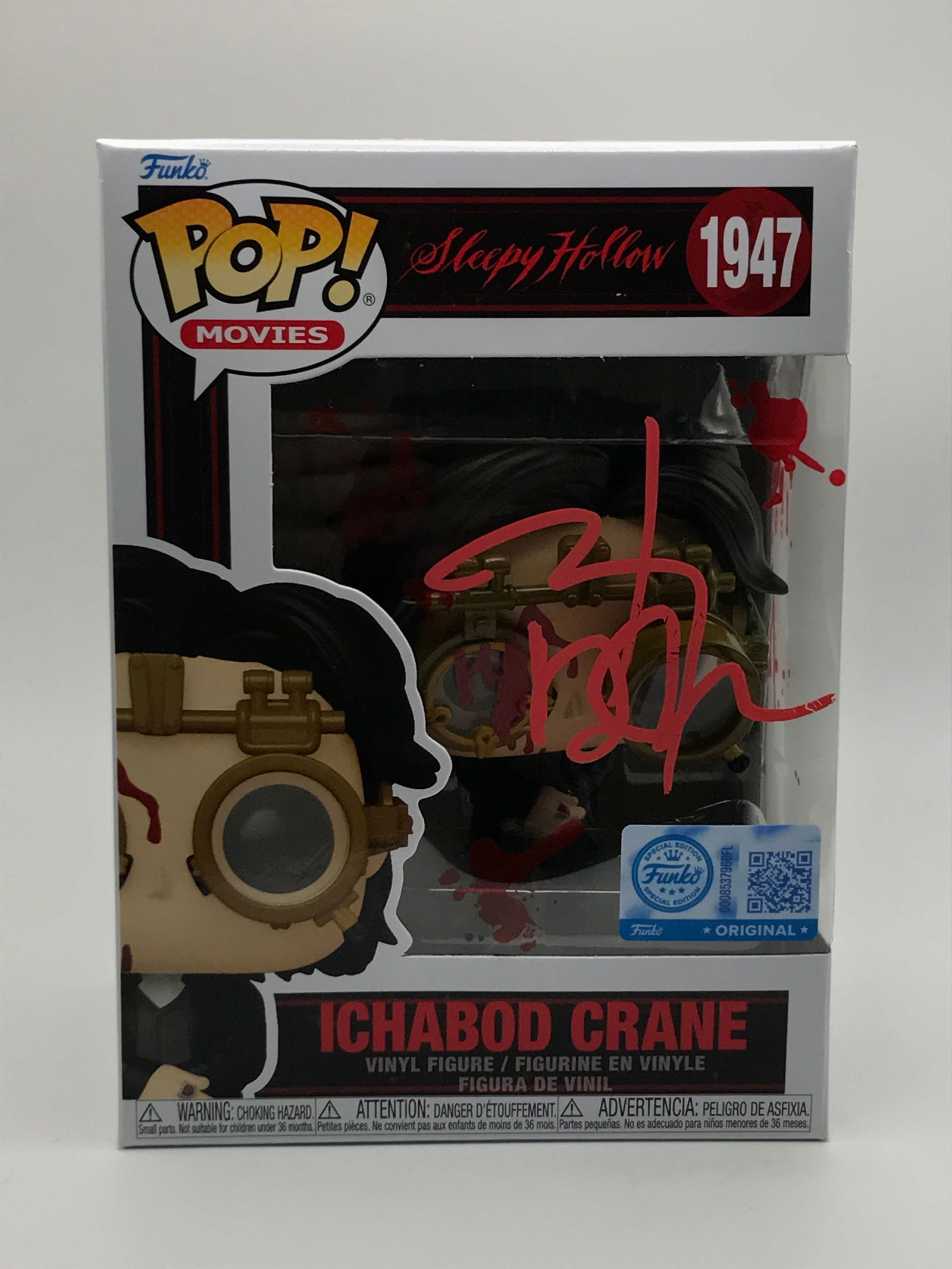 JOHNNY DEPP SIGNED ICHABOD CRANE FUNKO POP - KB COA: Prices are in Canadian dollars