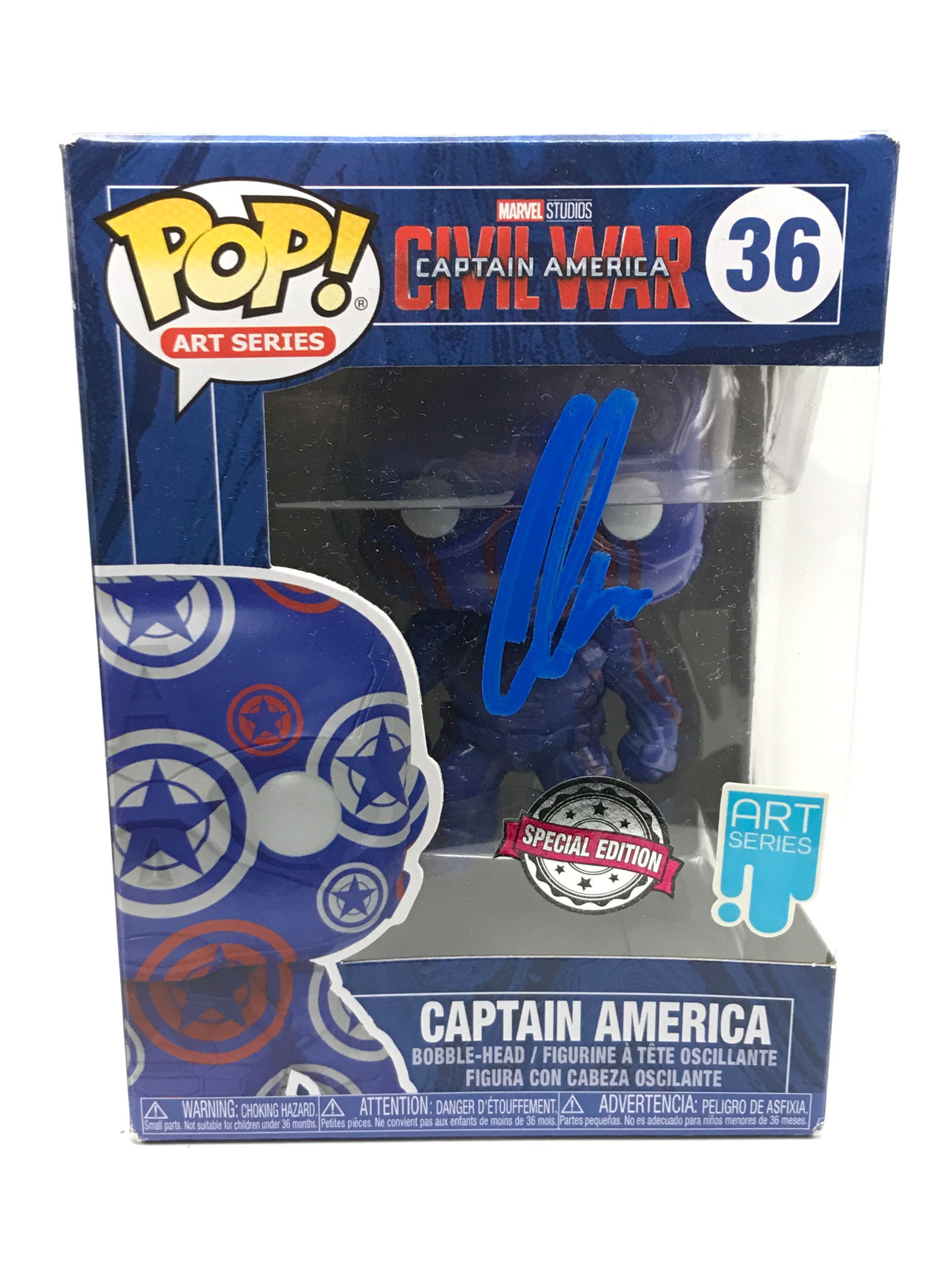 CHRIS EVANS SIGNED CAPTAIN AMERICA FUNKO POP - KB COA: Prices are in Canadian dollars