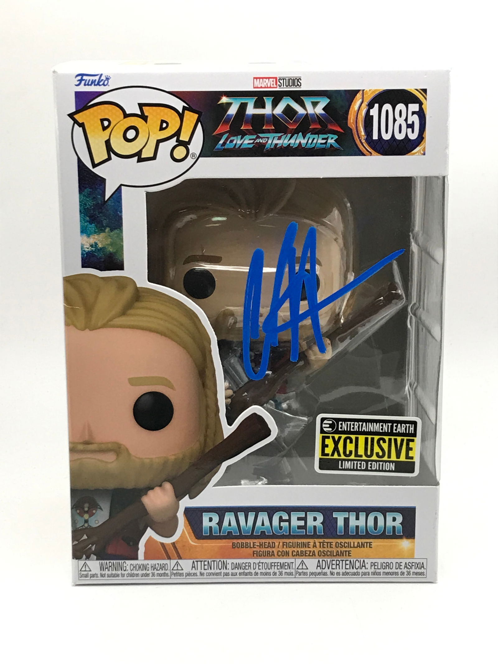 CHRIS HEMSWORTH SIGNED THOR FUNKO POP - KB COA: Prices are in Canadian dollars