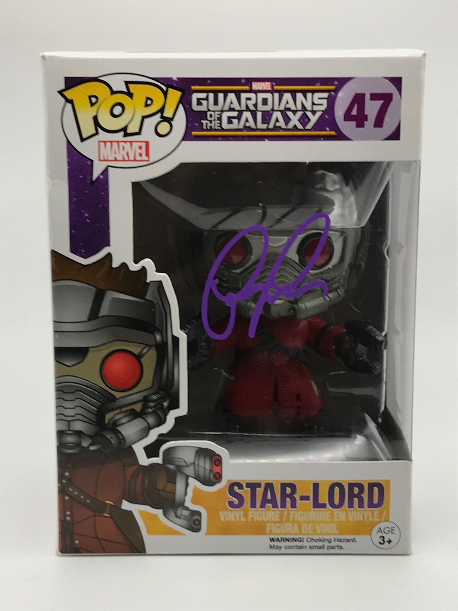 CHRIS PRATT SIGNED STAR LORD FUNKO POP - KB COA: Prices are in Canadian dollars