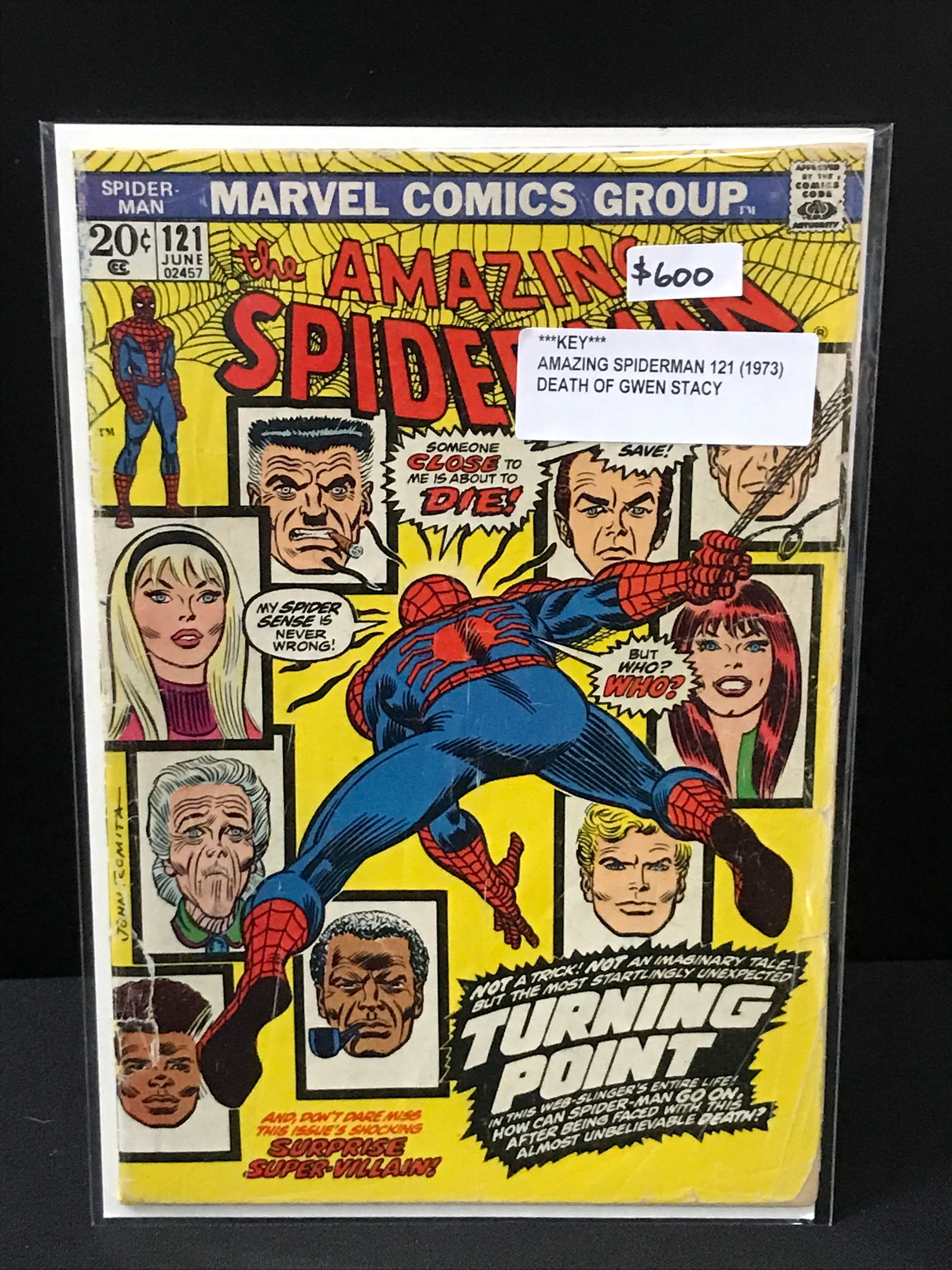 THE AMAZING SPIDERMAN #121 (1973) DEATH OF GWEN STACEY - MARVEL COMICS: Prices are in Canadian dollars