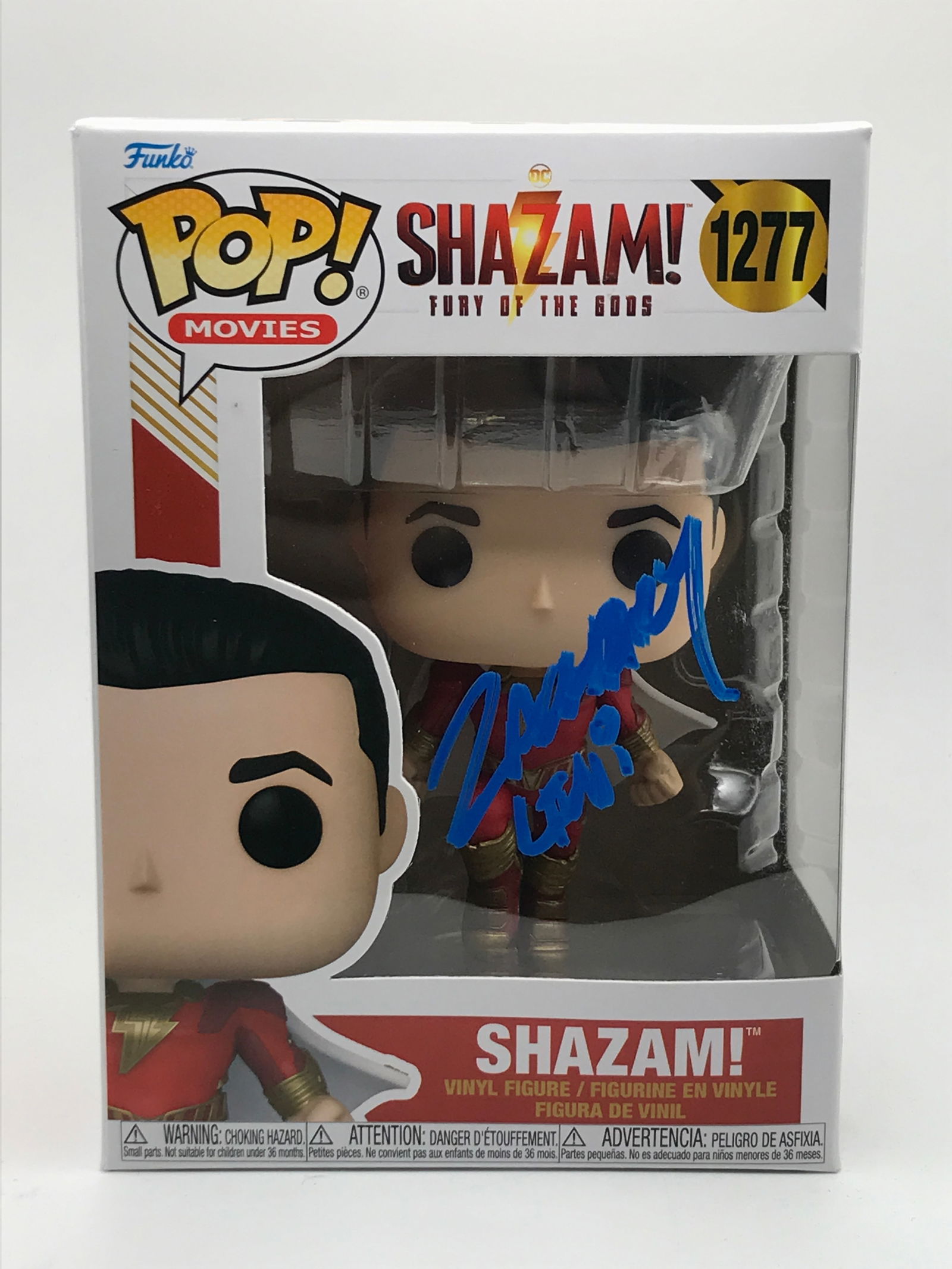 ZACHARY LEVI SIGNED SHAZAM FUNKO POP - WWOC COA: Prices are in Canadian dollars