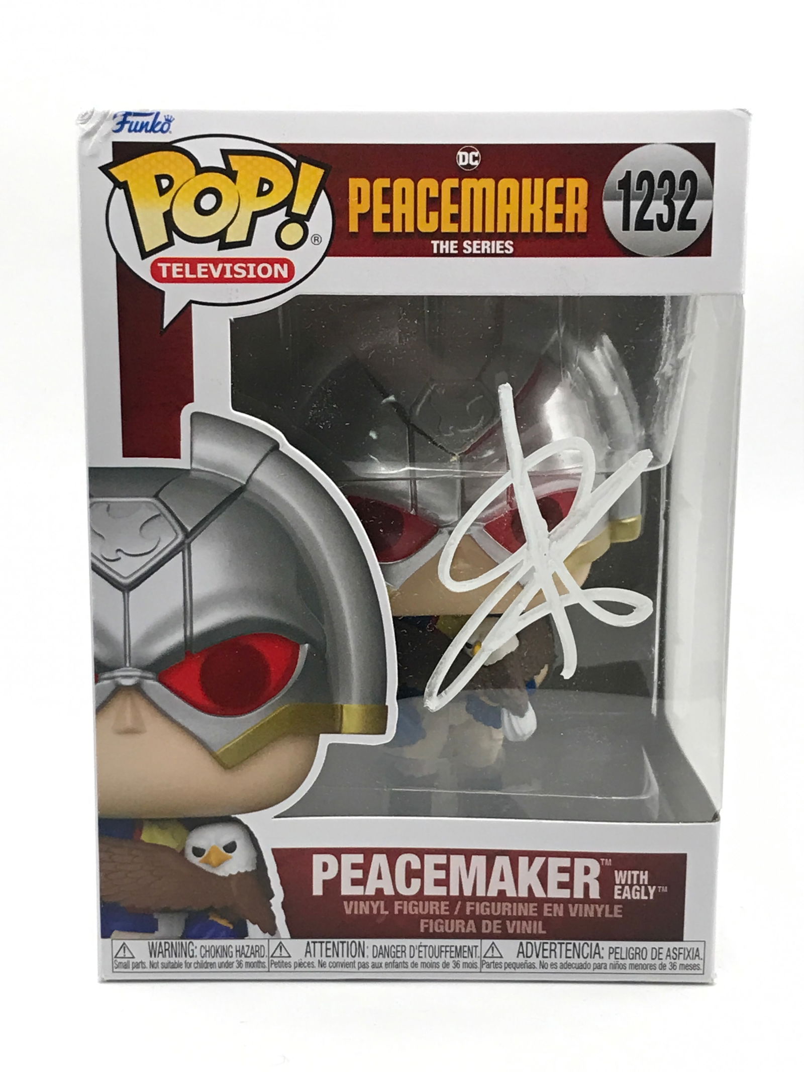 JOHN CENA SIGNED PEACEMAKER FUNKO POP - WWOC COA: Prices are in Canadian dollars