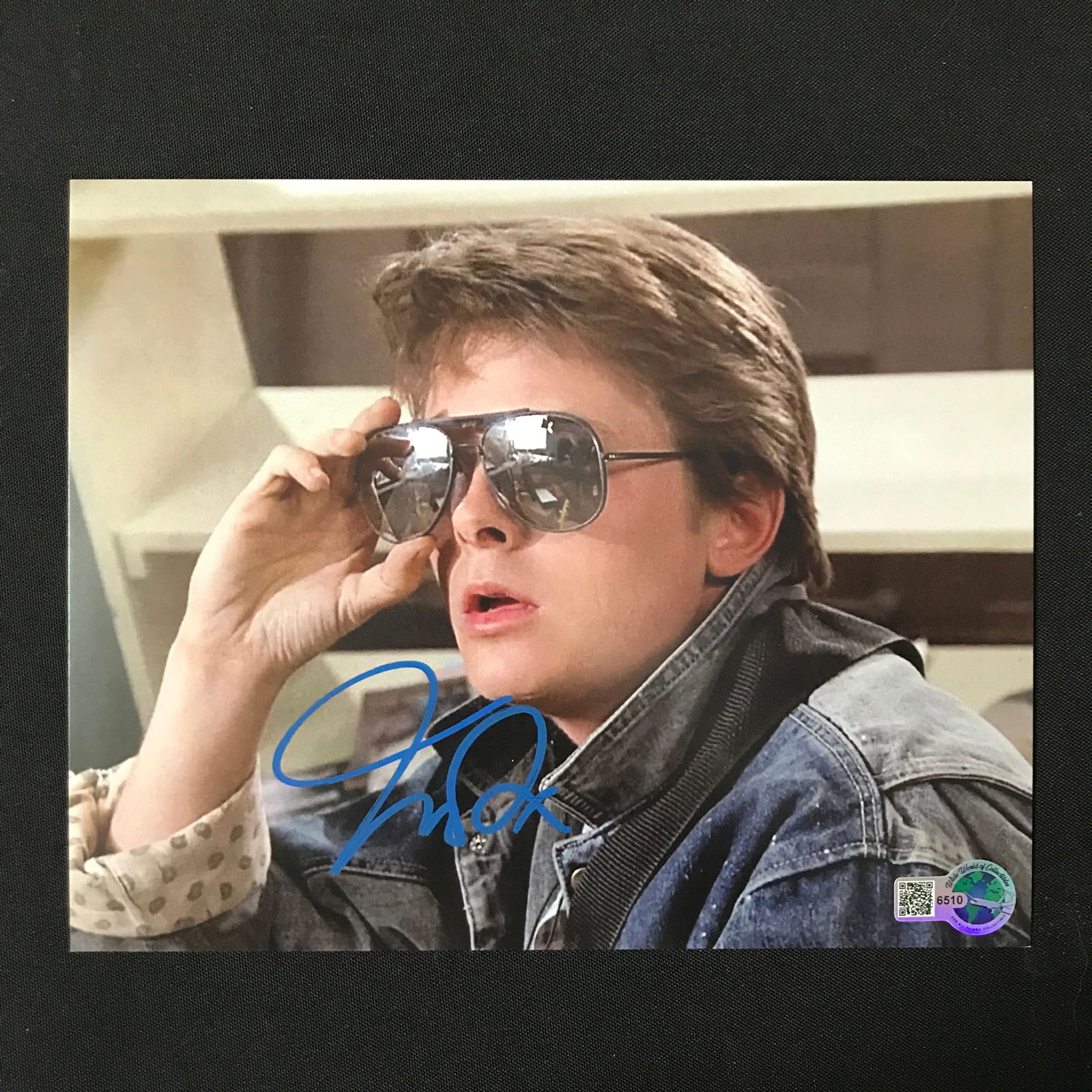 MICHAEL J FOX SIGNED BACK TO THE FUTURE 8X10 - WWOC COA: Prices are in Canadian dollars