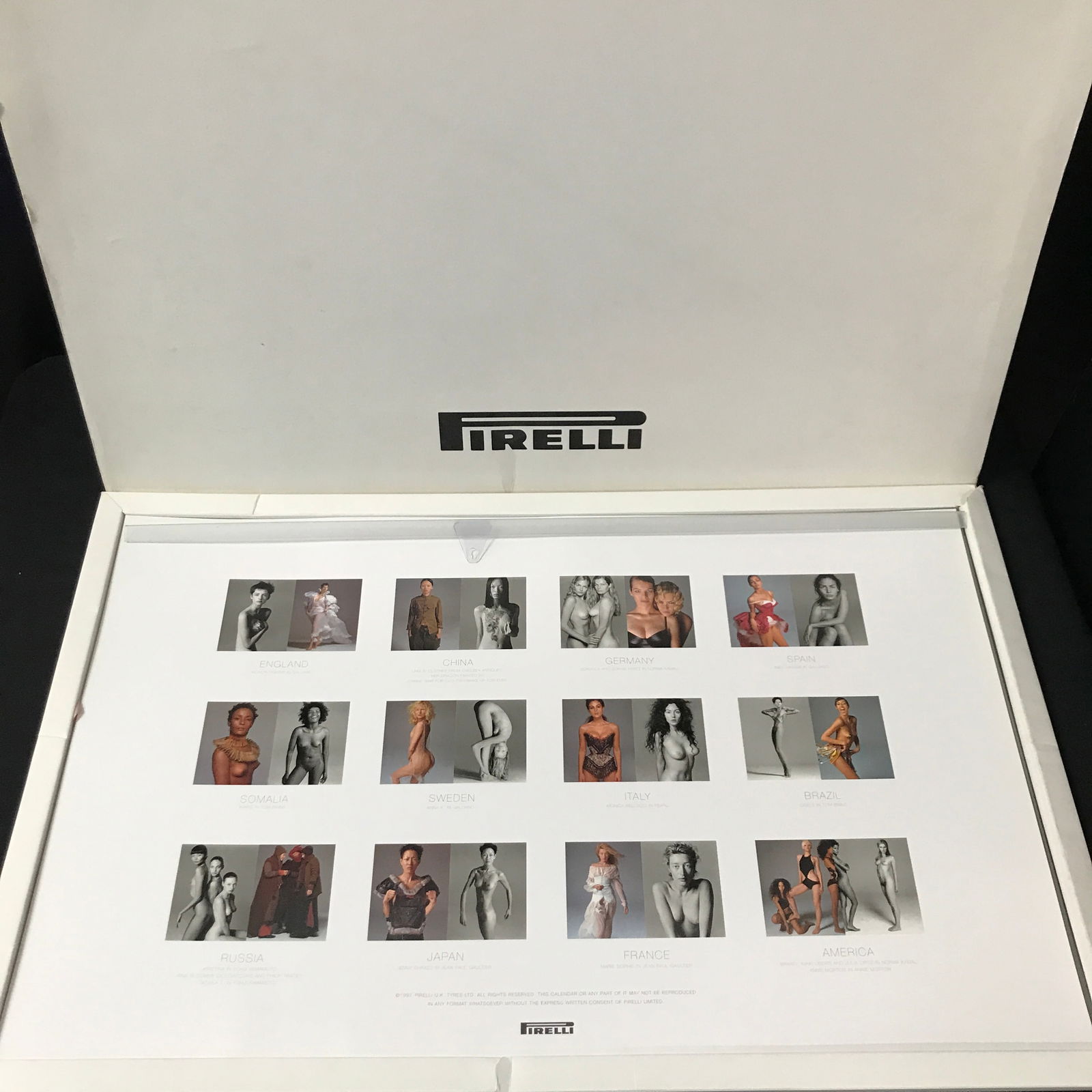 1997 PIRELLI RICHARD AVEDON CALENDER (1 of 4)