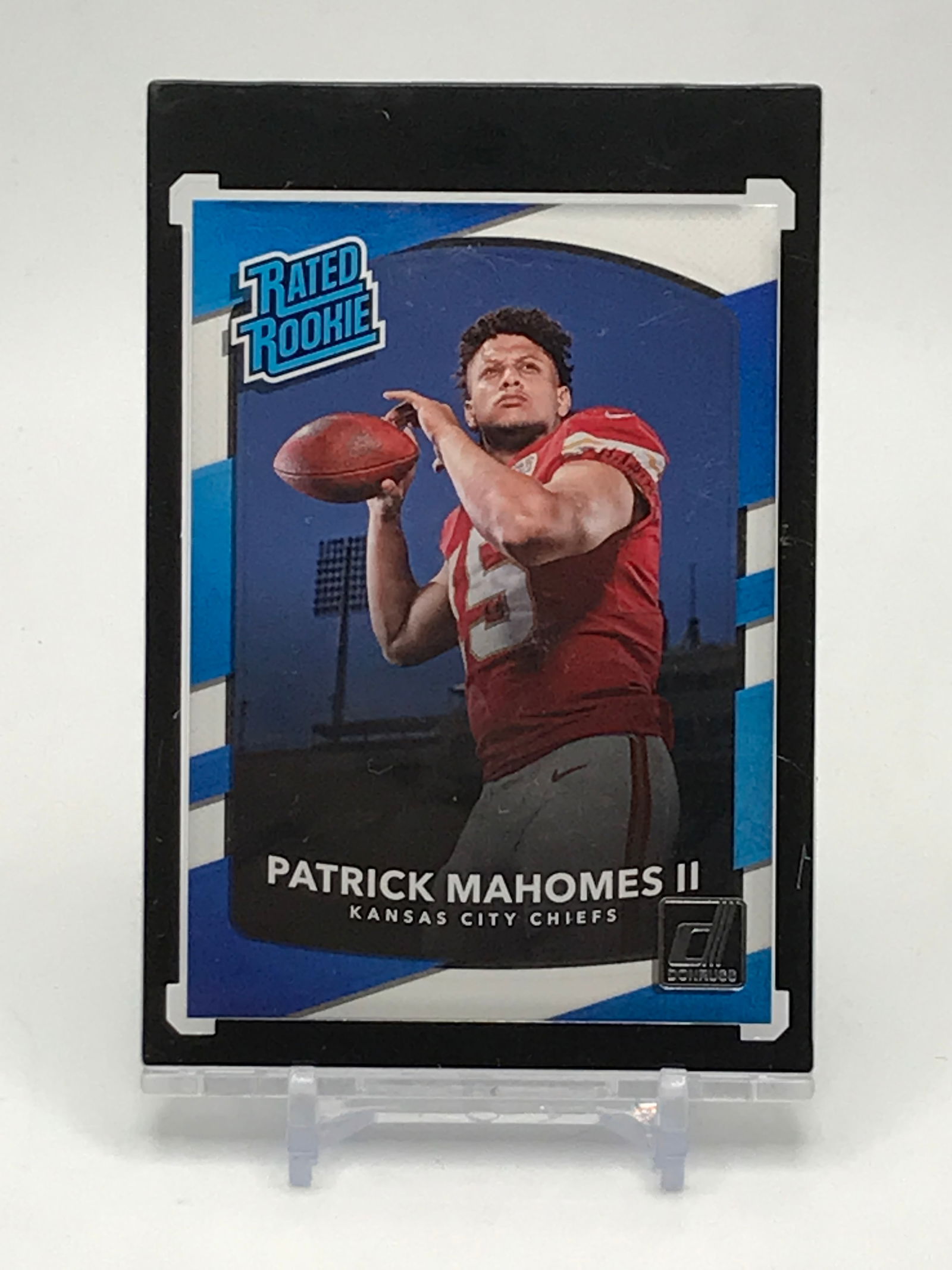 2017 PANINI DONRUSS FOOTBALL PATRICK MAHOMES II RATED ROOKIES TRADING CARD (1 of 2)