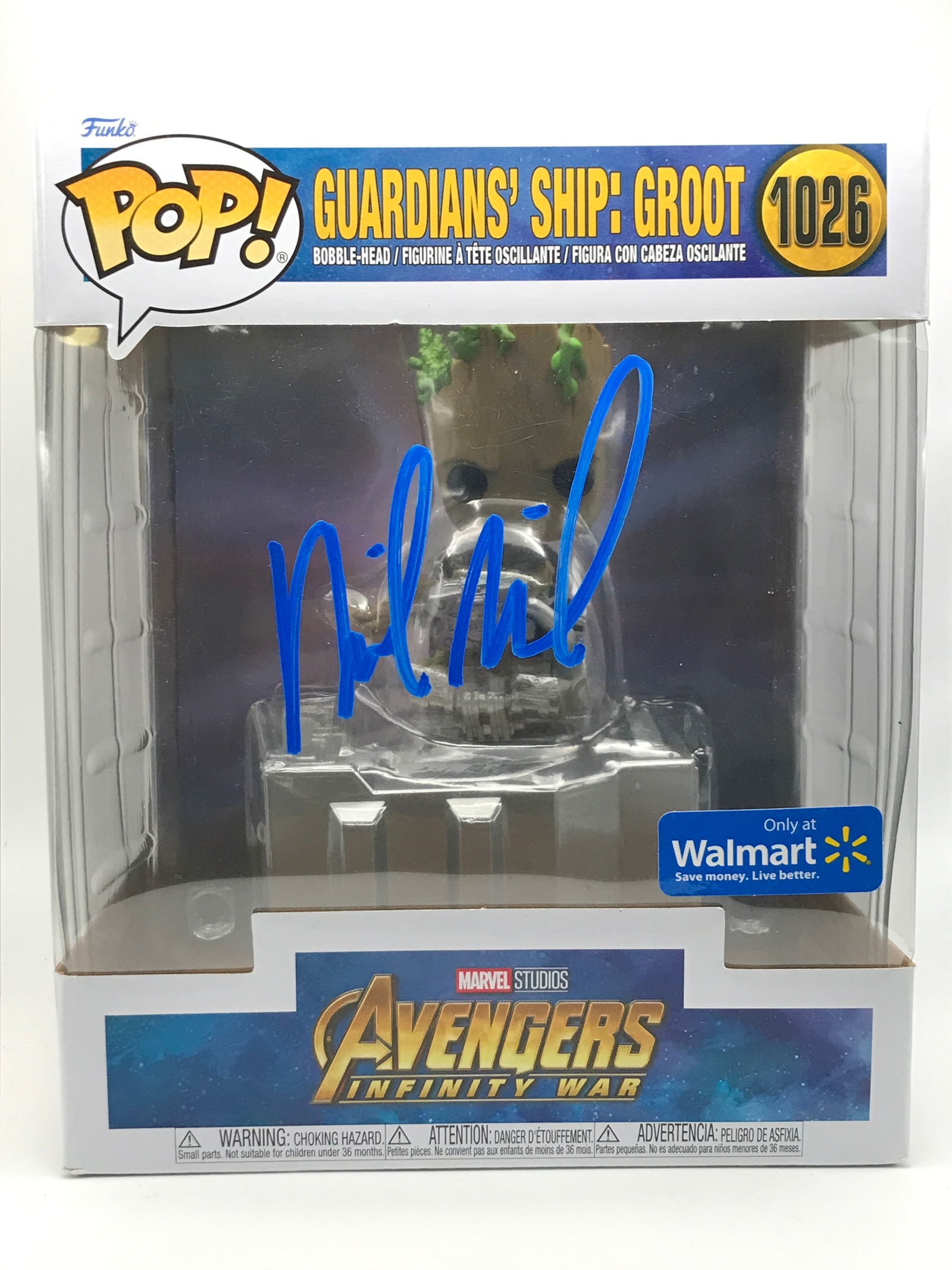VIN DIESEL SIGNED GURDIANS OF THE GALAXY SHIP FUNKO POP - KB COA: Prices are in Canadian dollars