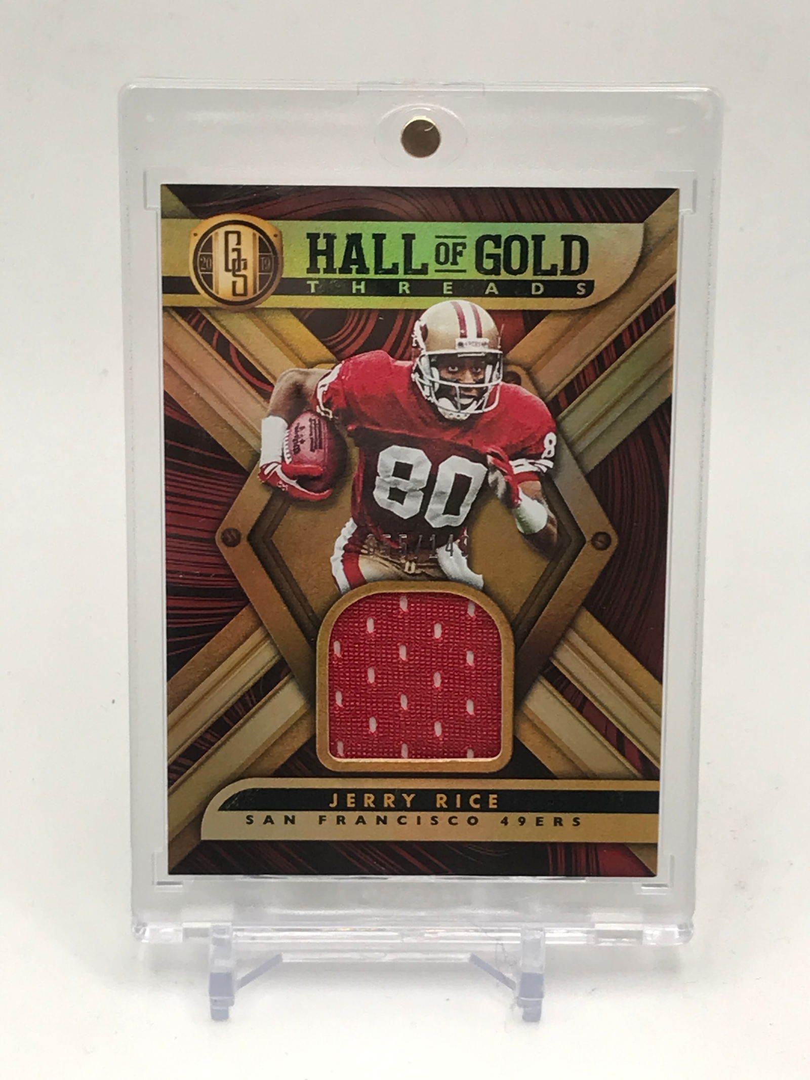 2019 PANINI GOLD STANDARD FOOTBALL JERRY RICE PATCH CARD 55/149: Prices are in Canadian dollars