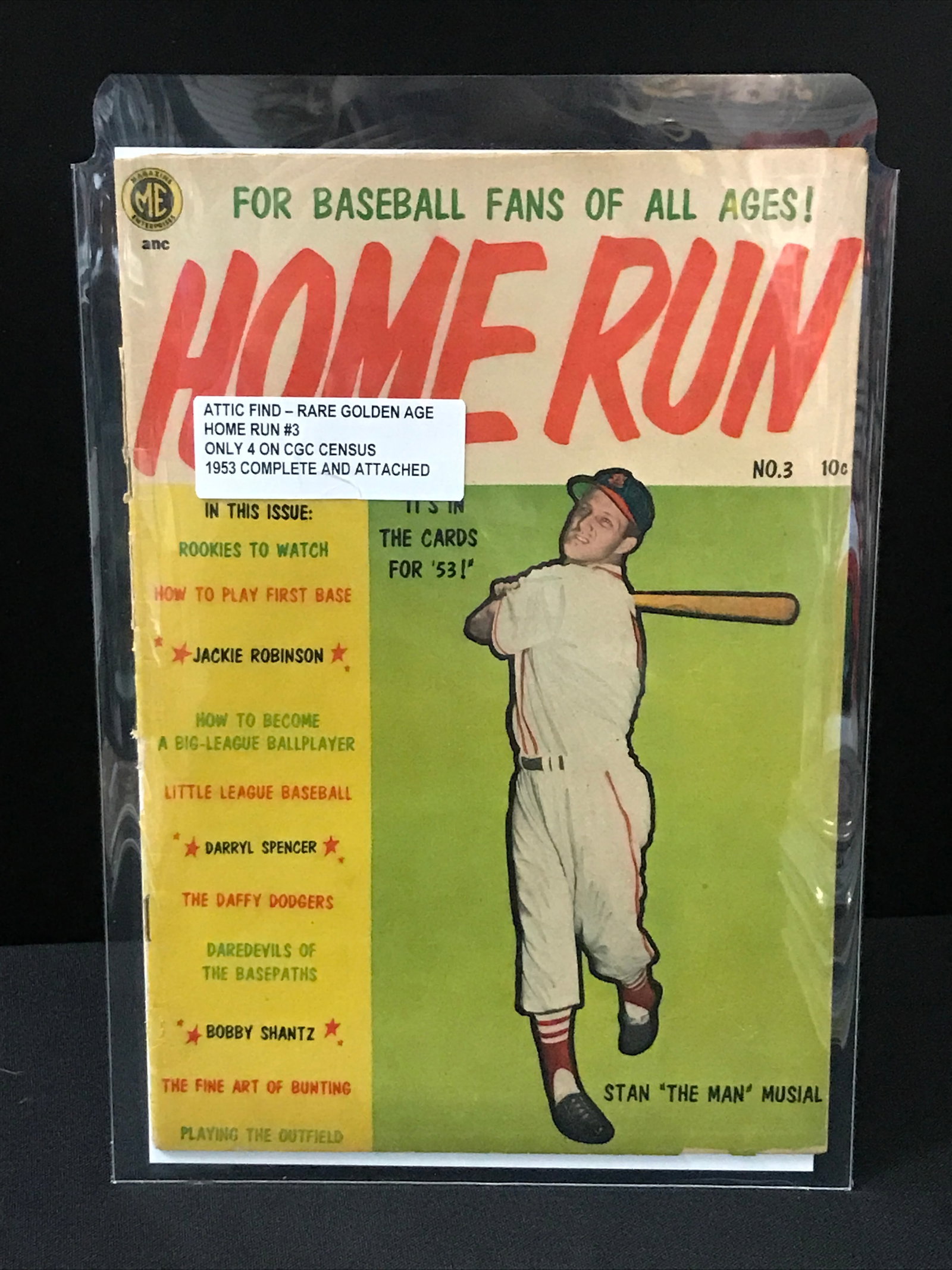 HOME RUN #3 ONLY 4 ON GCG CENSUS (1953) COMPLETE AND ATTACHED - ME COMICS: Prices are in Canadian dollars