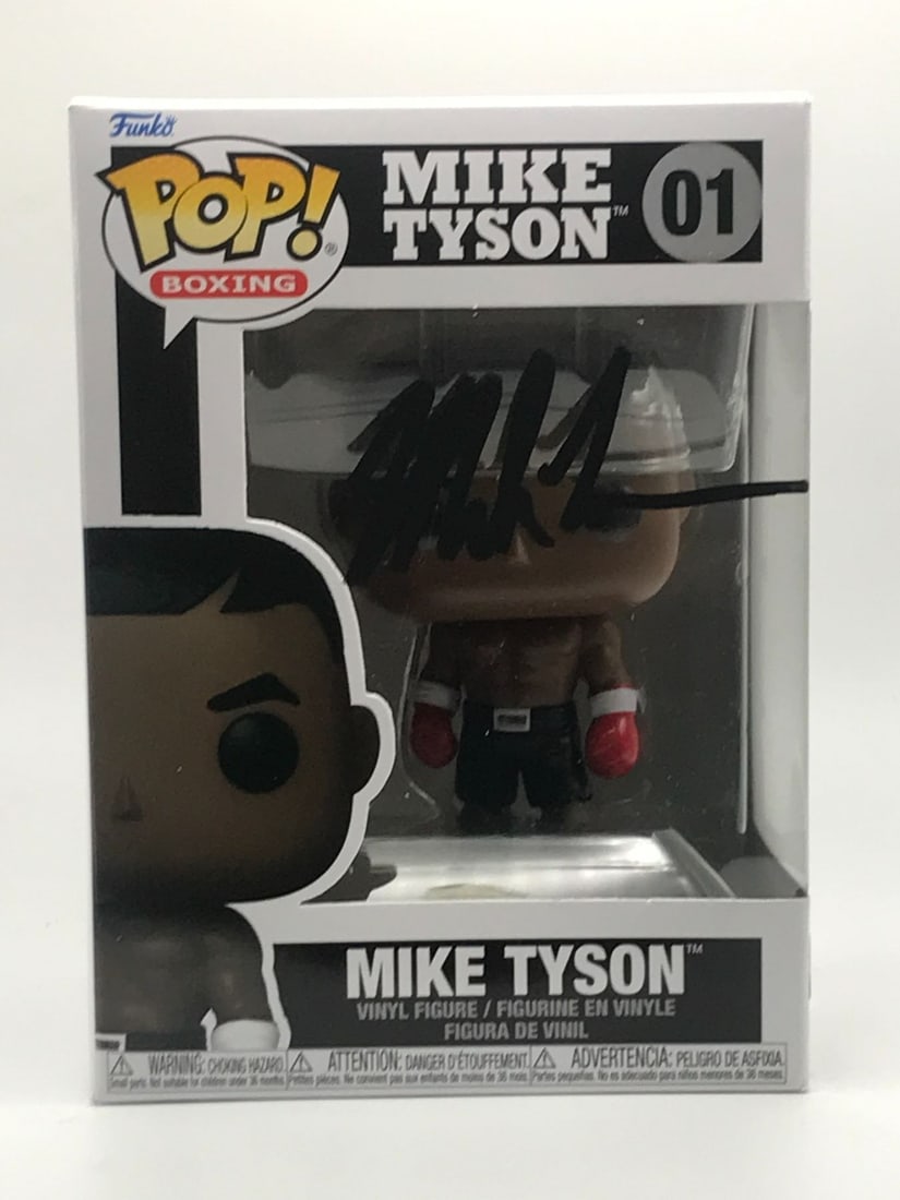 MIKE TYSON SIGNED FUNKO POP - WWOC COA: Prices are in Canadian dollars