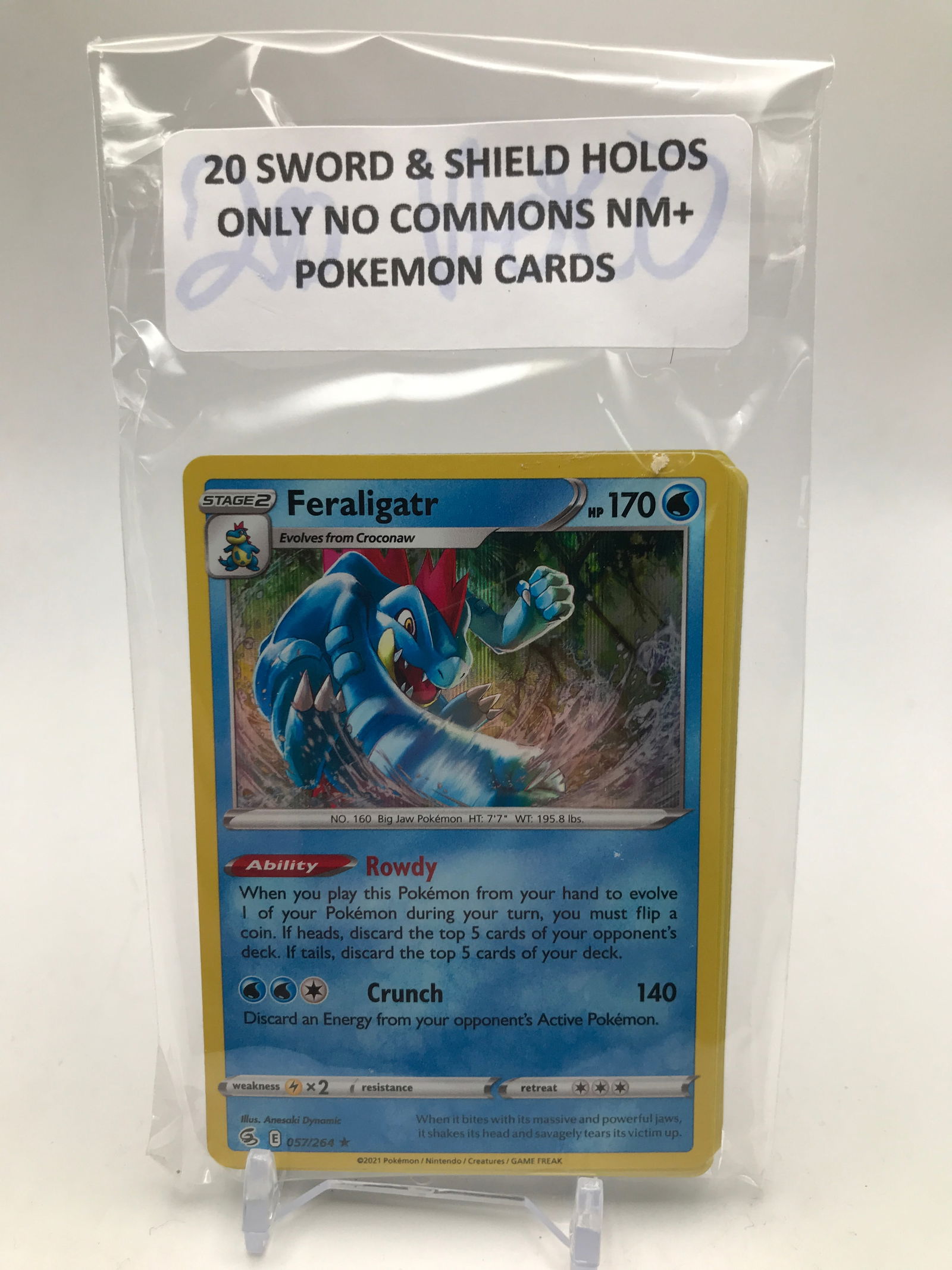 LOT OF 2O POKEMON TCG CARDS SWORD AND SHIELD HOLO ONLY NO COMMONS NM+: Prices are in Canadian dollars