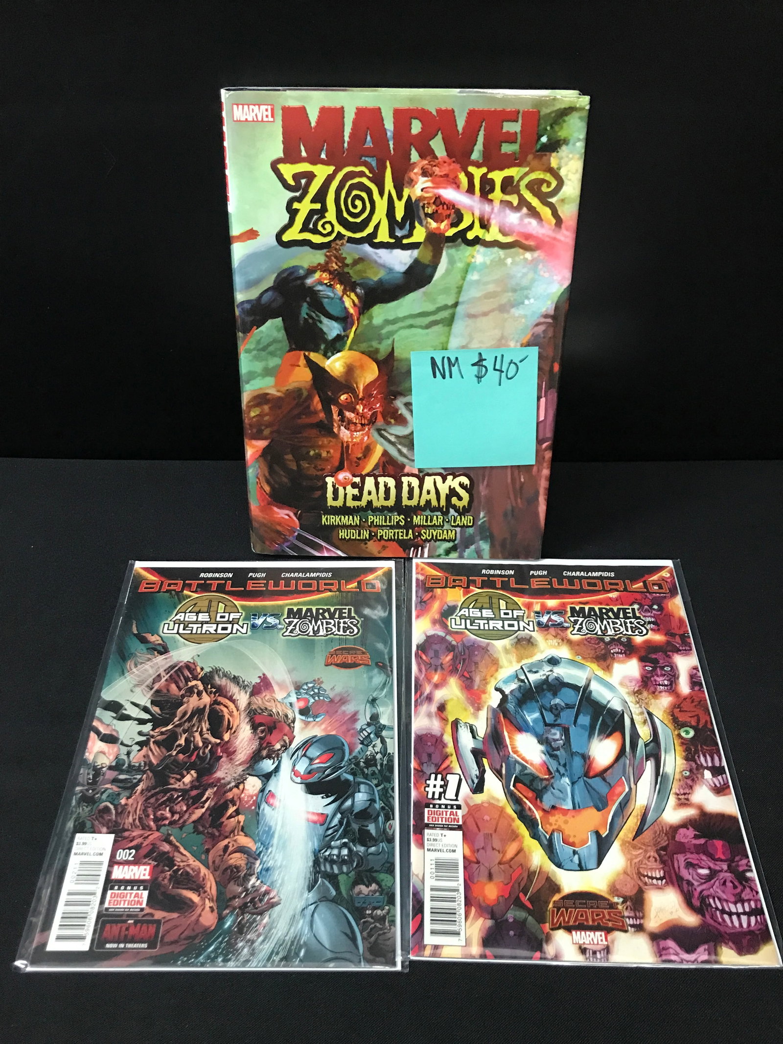 LOT OF 3 COMICS STARRING MARVEL ZOMBIES - MARVEL COMICS: Prices are in Canadian dollars