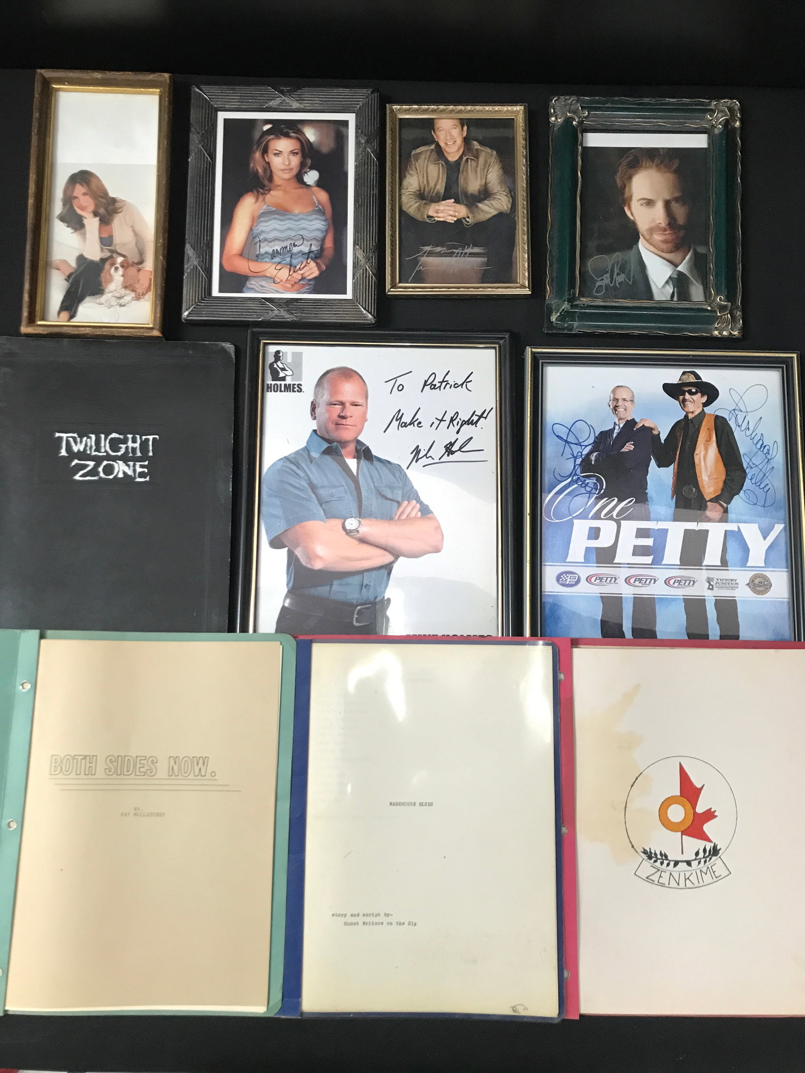 LARGE LOT OF AUTOGRAPHED PHOTOS AND MOVIE SCRIPTS (FROM ESTATE): Prices are in Canadian dollars