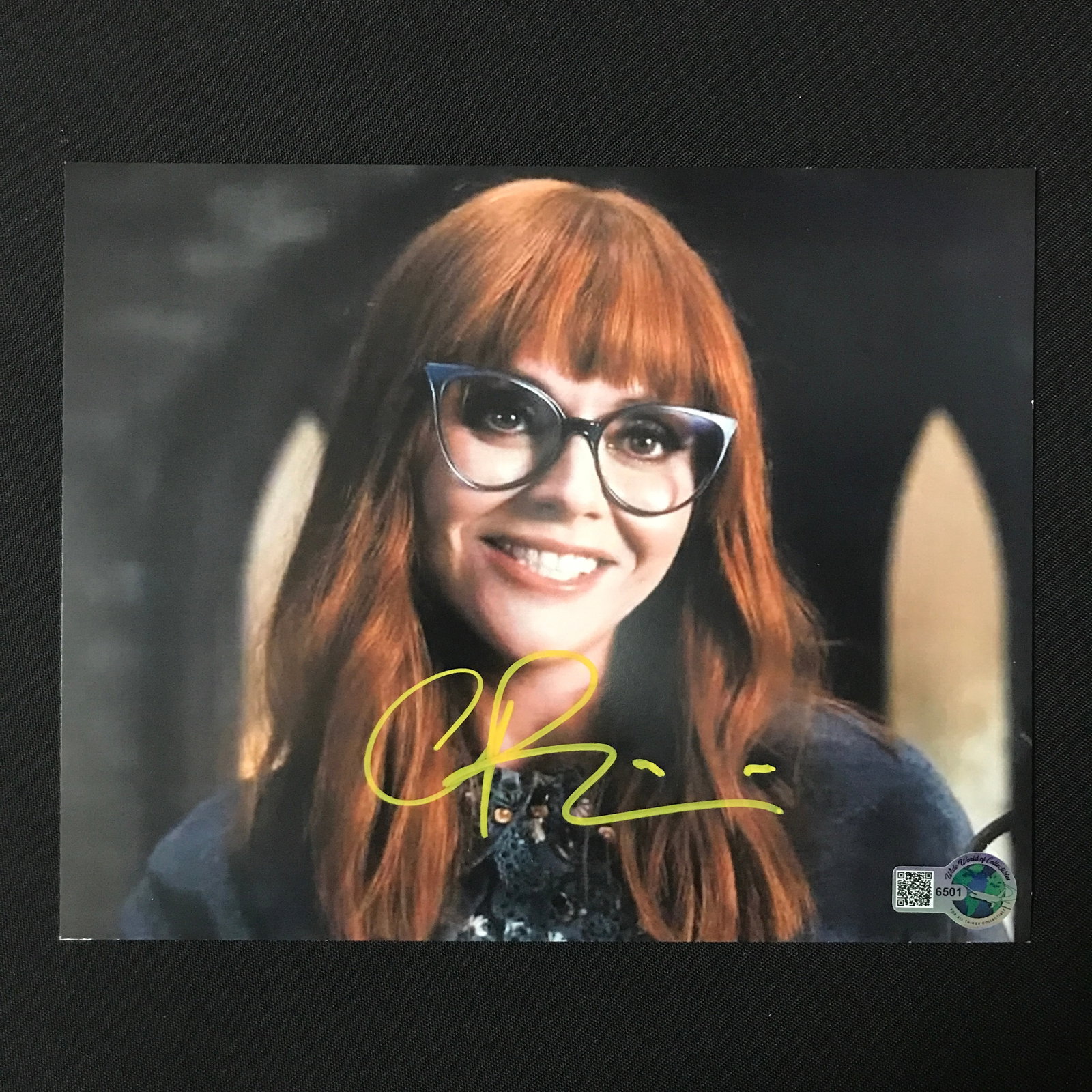 CHRISTINA RICCI SIGNED WEDNESDAY 8 X 10 (WWOC COA): Prices are in Canadian dollars