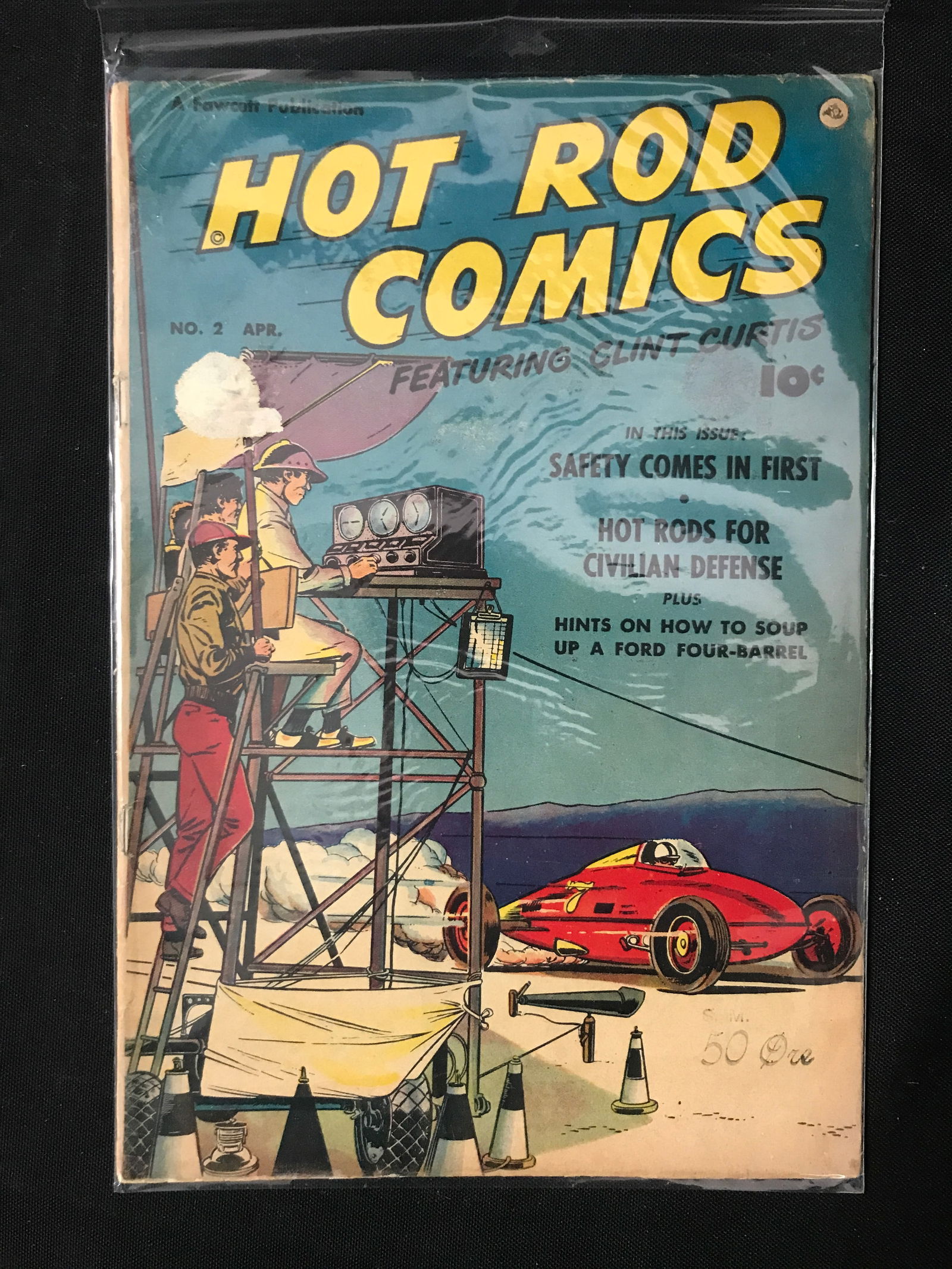 CHARLTON COMICS HOT ROD NO.2 GOLDEN AGE COMIC: Prices are in Canadian dollars
