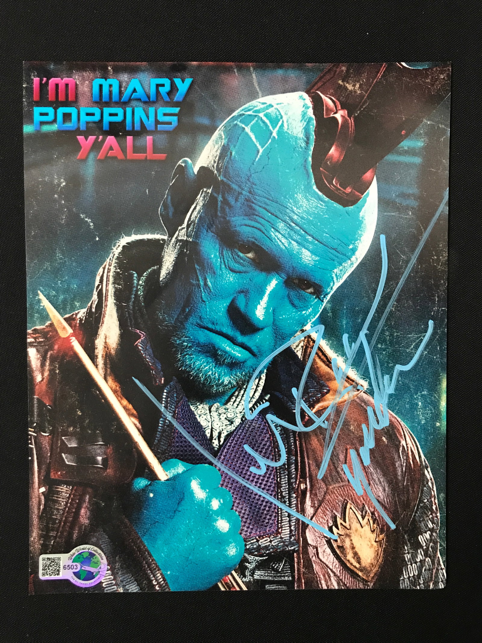 MICHAEL ROOKIER SIGNED GUARDIANS OF THE GALEXY 8 X 10 (WWOC COA): Prices are in Canadian dollars