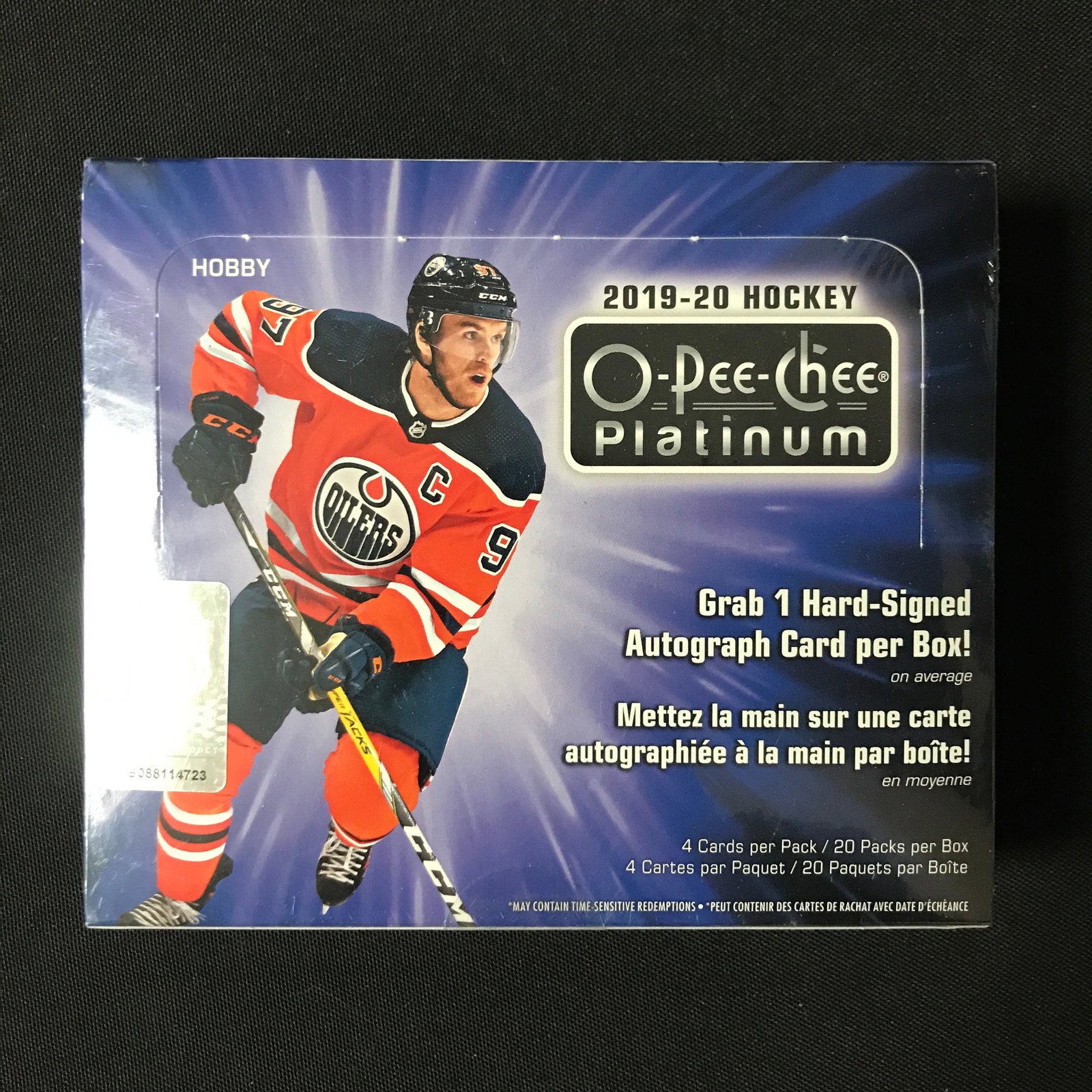 SEALED 2019-20 O PEE CHEE PLATINUM HOBBY BOX: Prices are in Canadian dollars