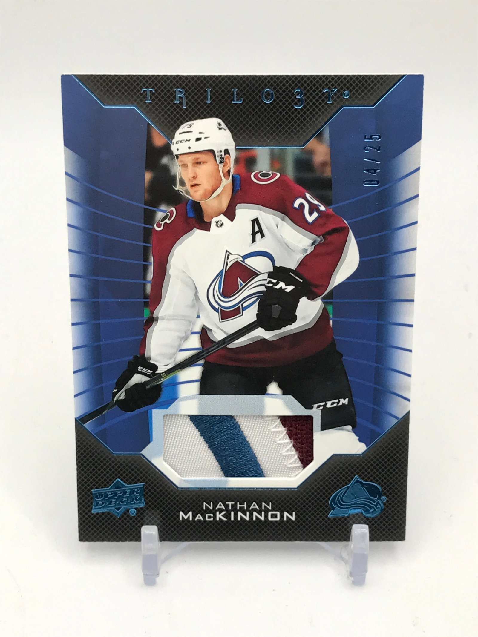 2020 UPPER DECK TRILOGY NATHAN MACKINNON PATCH 4/25: Prices are in Canadian dollars