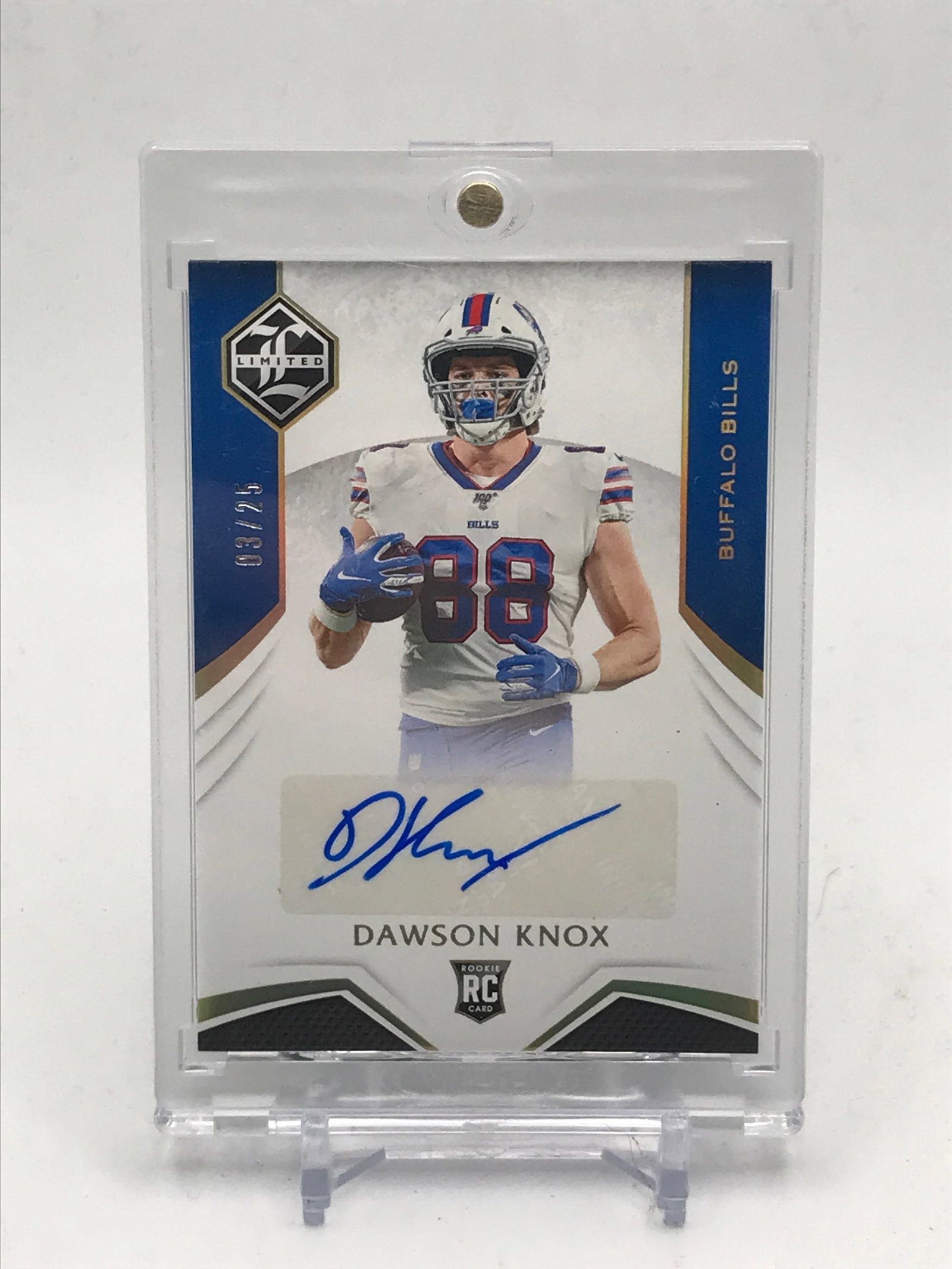 2019 PANINI LIMITED DAWSON KNOX ROOKIE AUTO 3/25: Prices are in Canadian dollars