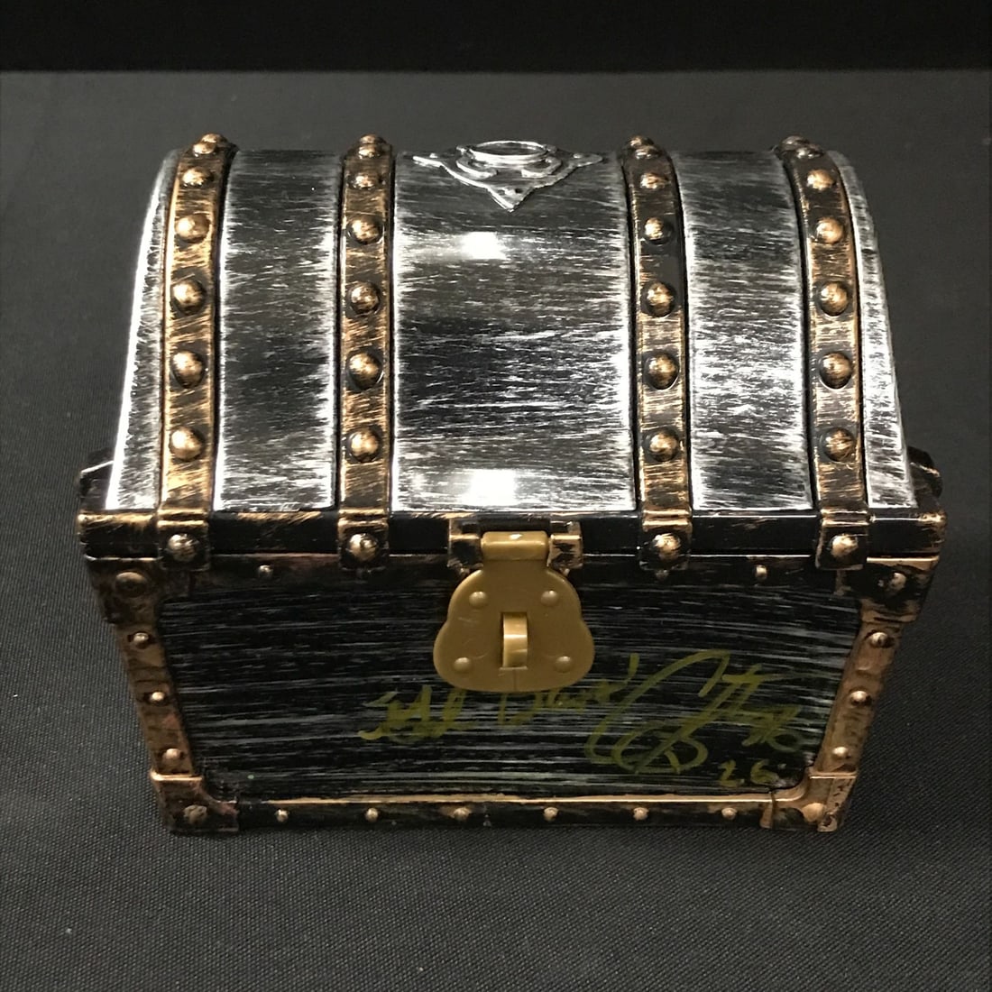 COREY FELDMAN SIGNED GOONIES TREASURE CHEST (WWOC COA): Prices are in Canadian dollars