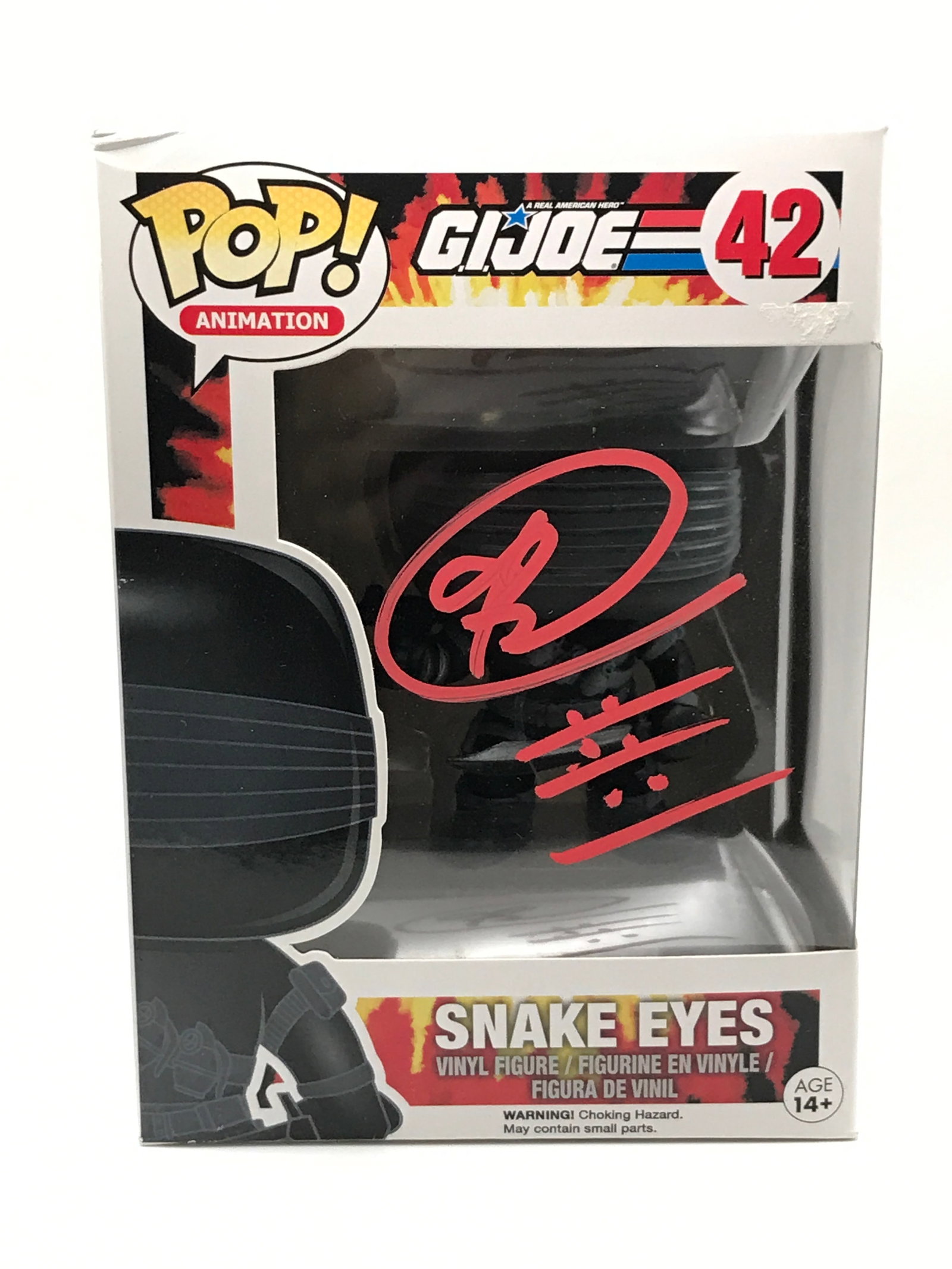 RAY PARK SIGNED SNAKE EYES FUNKO POP (WWOC COA): Prices are in Canadian dollars