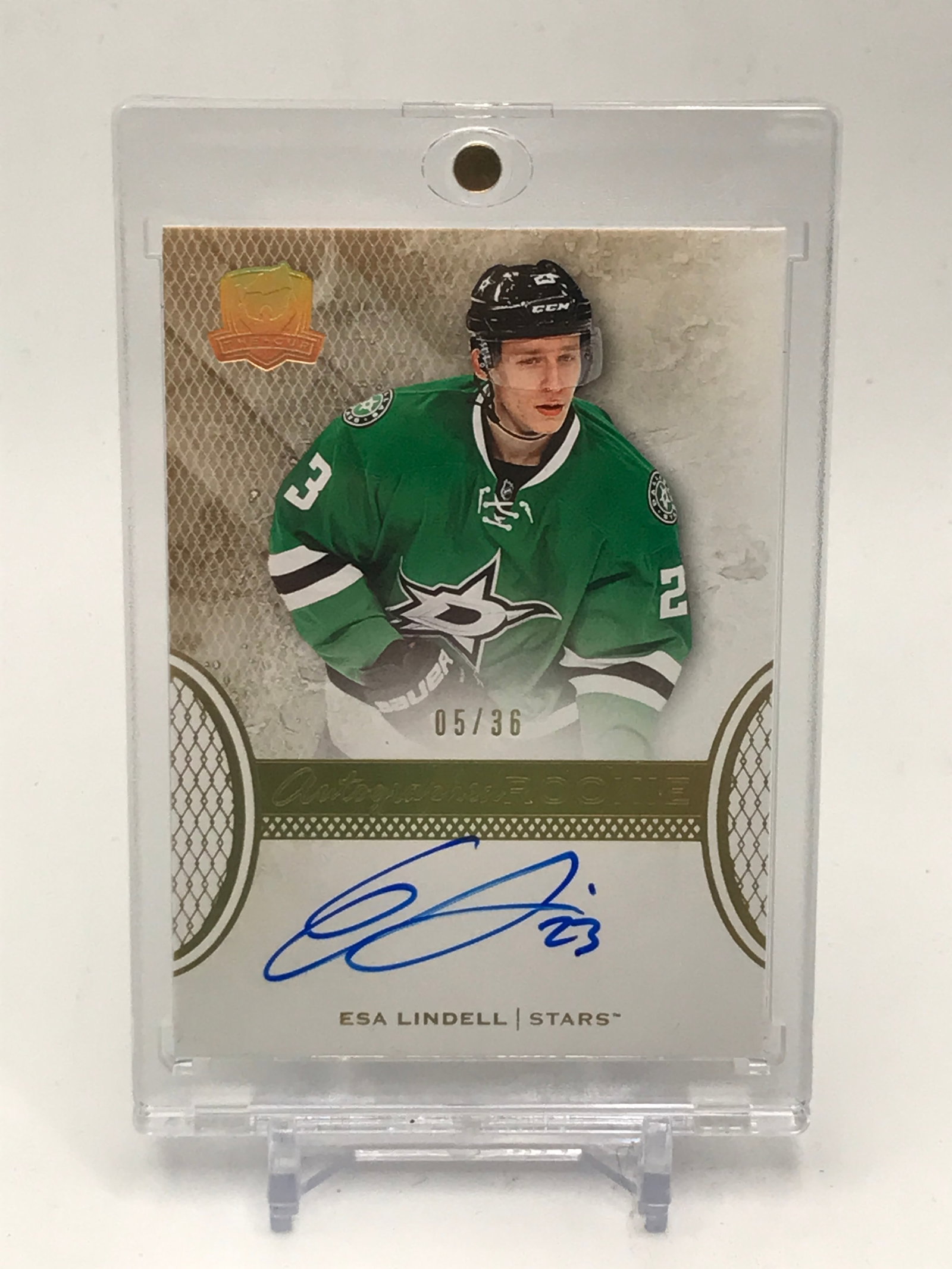 2016-17 UPPER DECK THE CUP ESA LINDELL ROOKIE AUTO 5/36: Prices are in Canadian dollars