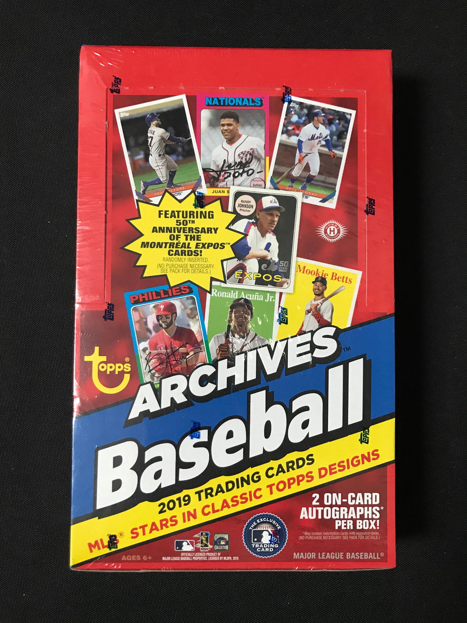 SEALED 2019 TOPPS ARCHIVES BASEBALL HOBBY BOX ( 2 ON CARD AUTOS GUERRERO JR RC) (1 of 2)