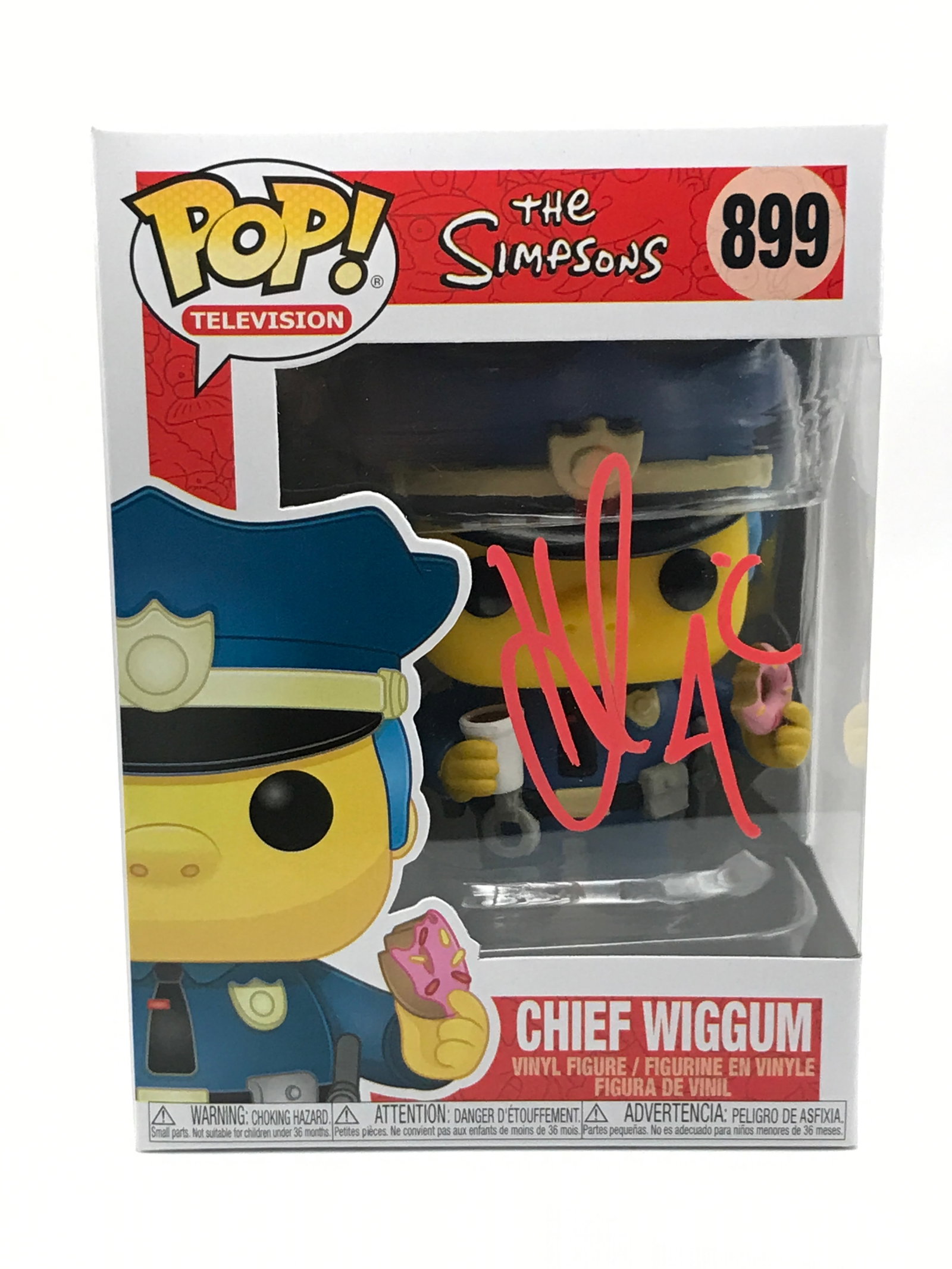 HANK AZARIA SIGNED CHIEF WIGGUM FUNKO POP - WWOC COA: Prices are in Canadian dollars