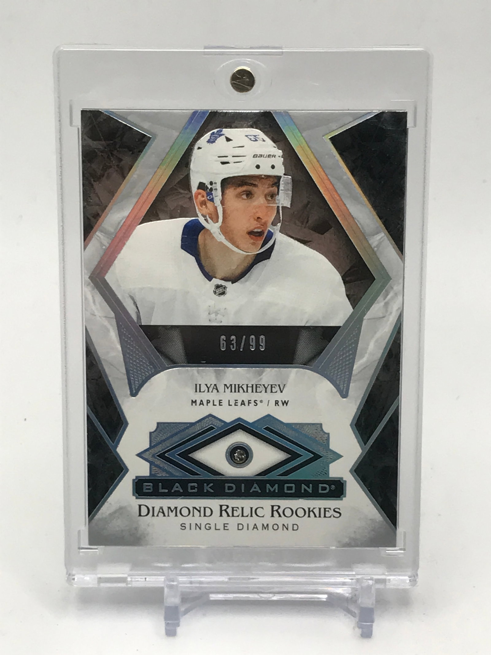 2019-20 UPPER DECK BLACK DIAMOND ILYA MIKHEYEV DIAMOND RELIC ROOKIE 63/99: Prices are in Canadian dollars
