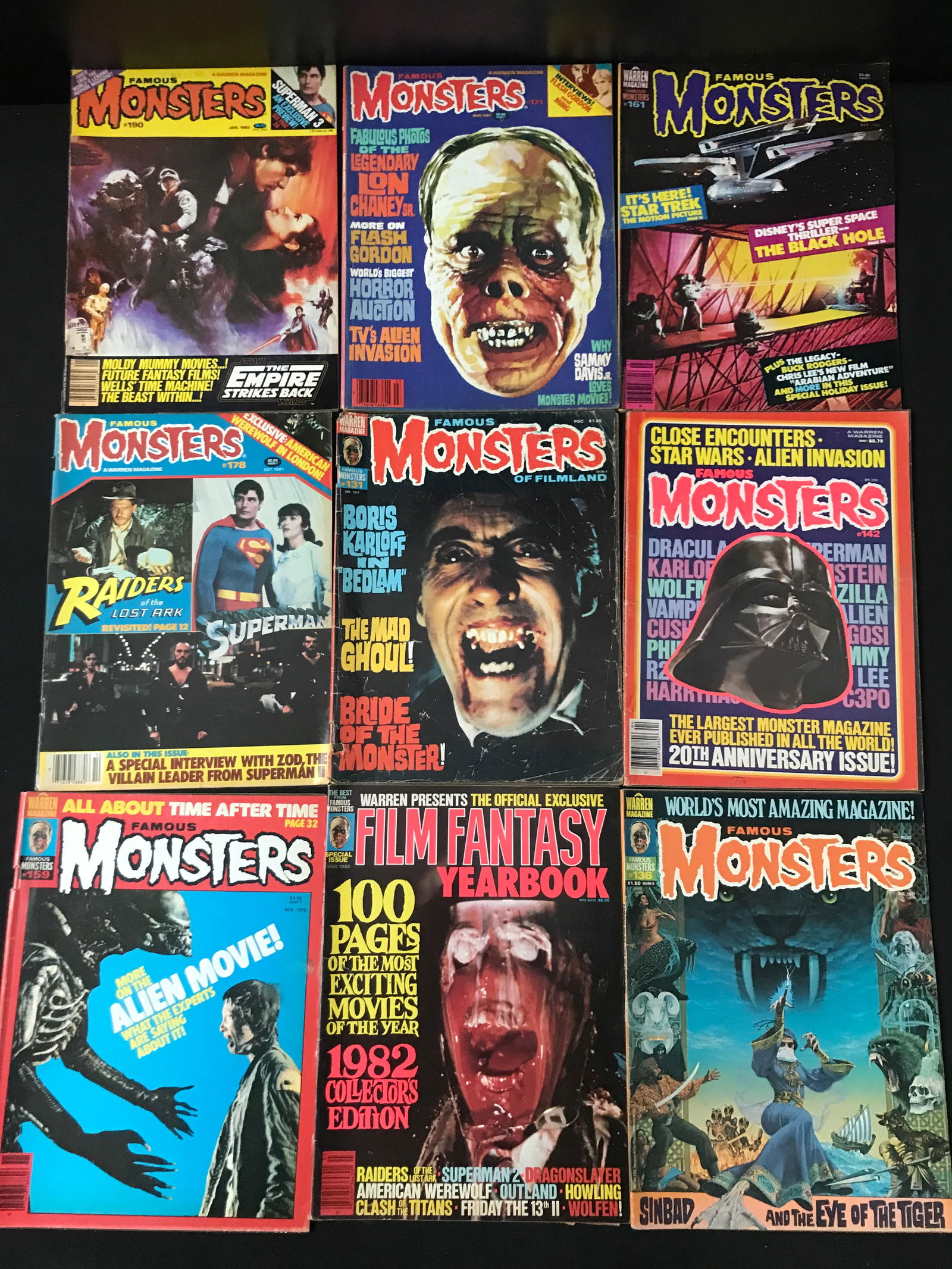 VINTAGE FAMOUS MONSTERS COMICS BOOK LOT: Prices are in Canadian dollars