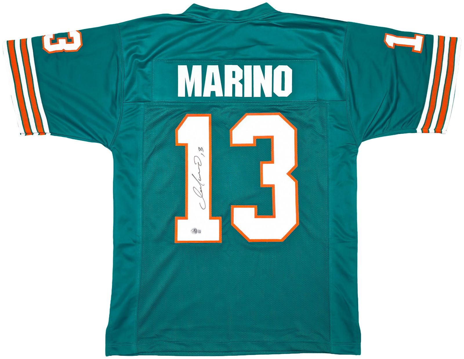 DAN MARINO SIGNEDIAMI DOLPHINS FOOTBALL JERSEY (BECKETT COA) (1 of 3)