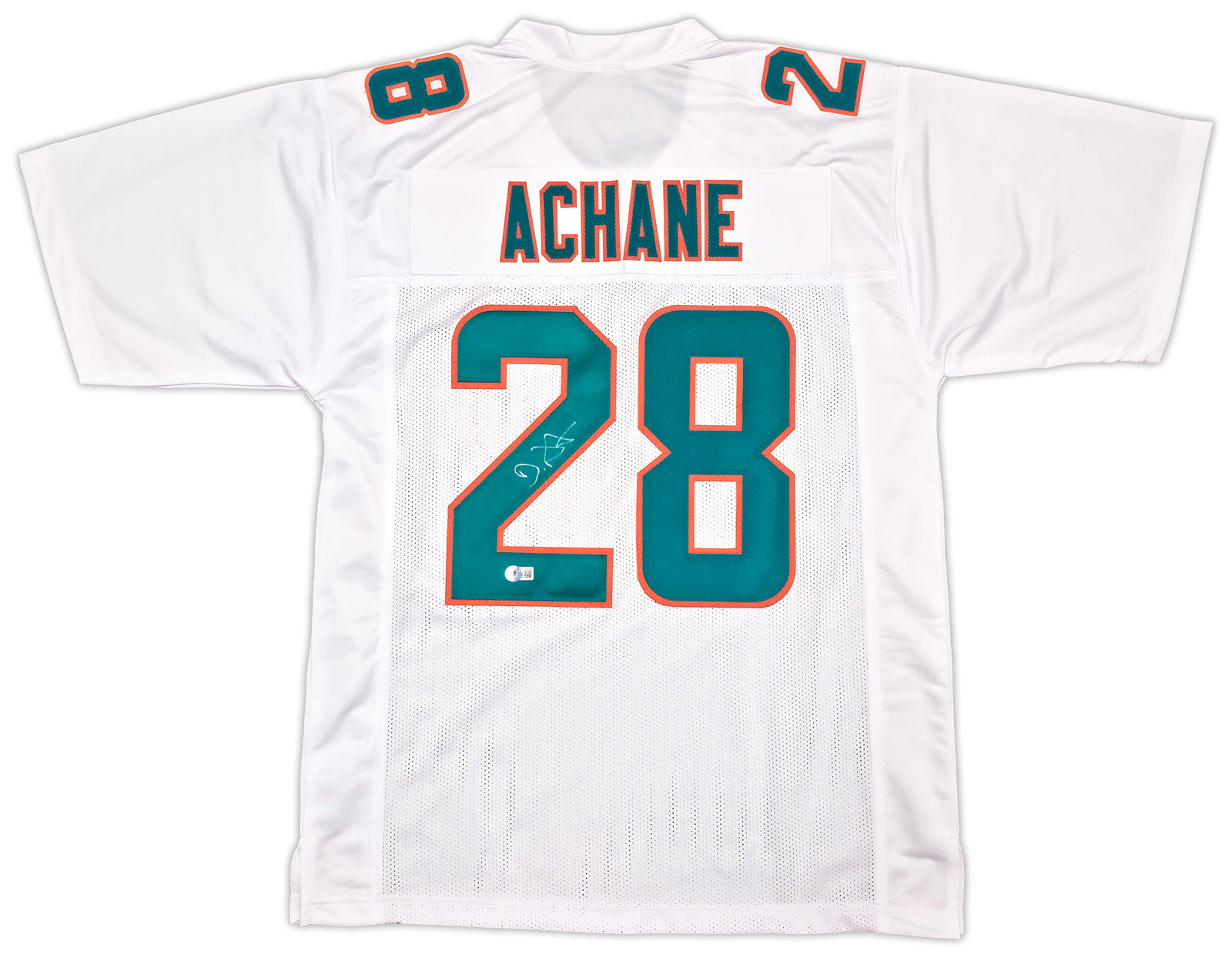 DAVONE ACHANE SIGNED MIAMI DOLPHINS JERSEY (BECKETT COA): Prices are in Canadian dollars