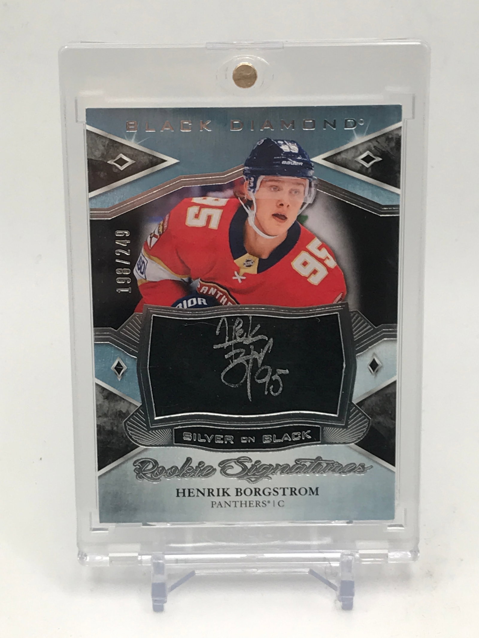 2018-19 UPPER DECK BLACK DIAMOND HENRIK BORGSTROM ROOKIE SIGNATURES 198/249: Prices are in Canadian dollars