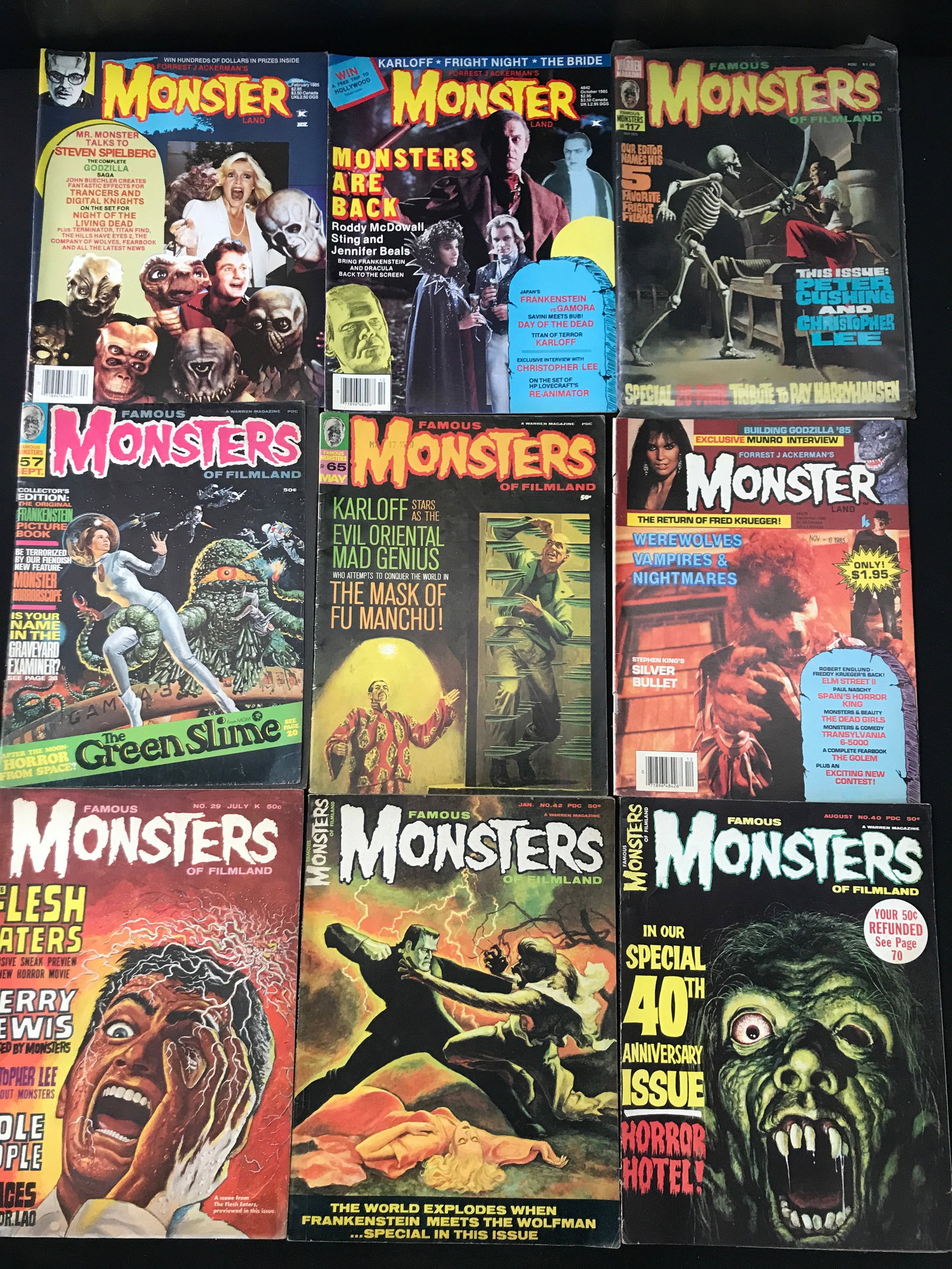 VINTAGE FAMOUS MONSTERS COMICS BOOK LOT: Prices are in Canadian dollars