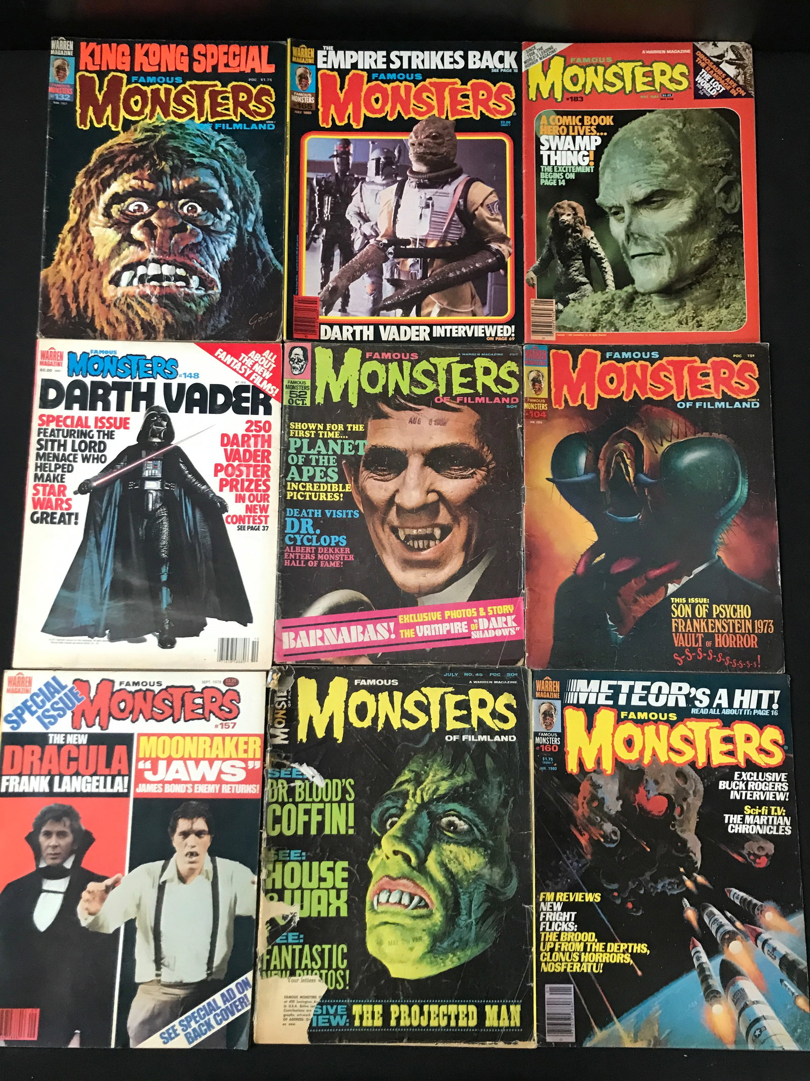 VINTAGE FAMOUS MONSTERS COMICS BOOK LOT: Prices are in Canadian dollars