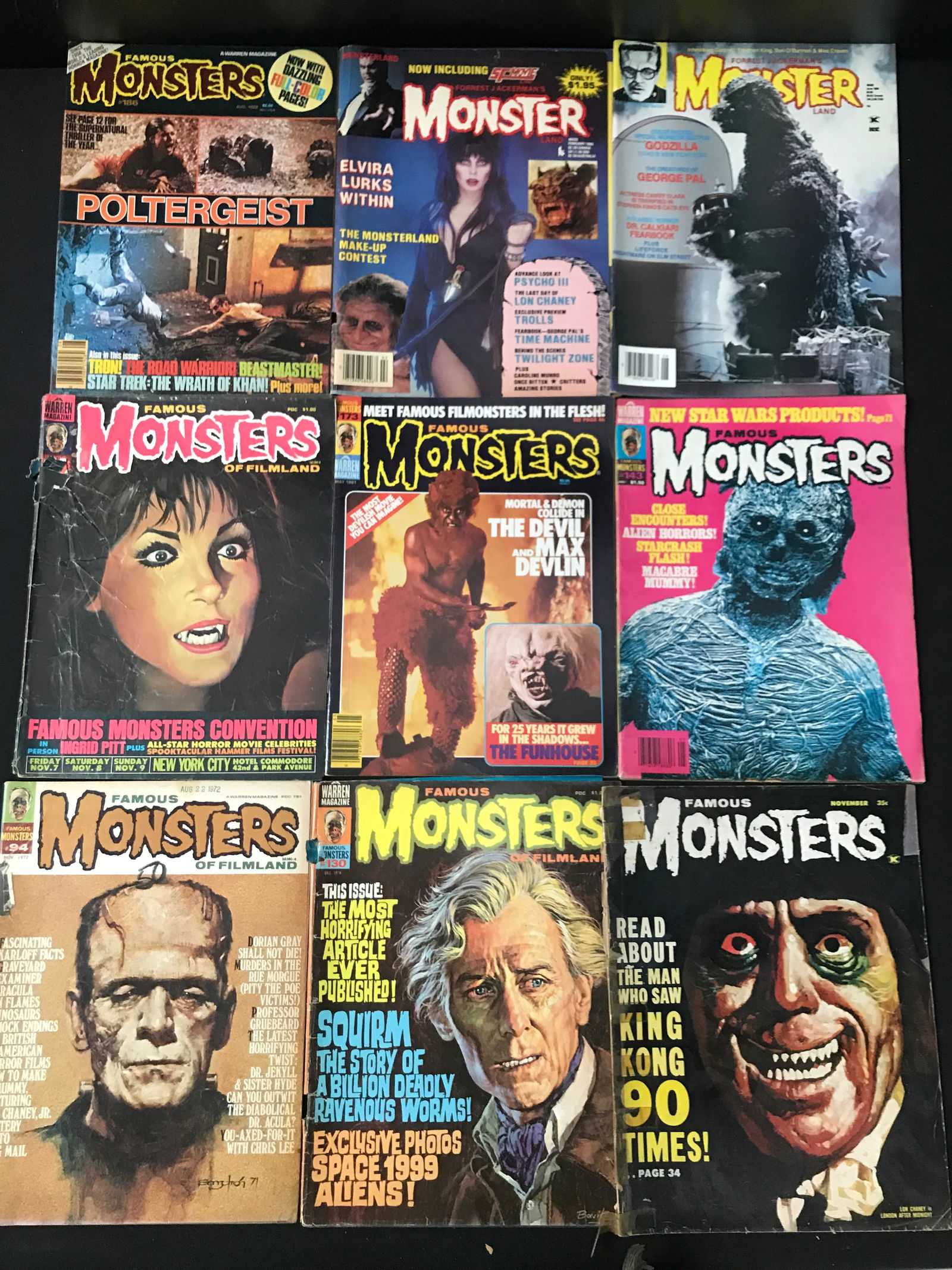 VINTAGE FAMOUS MONSTERS COMICS BOOK LOT: Prices are in Canadian dollars