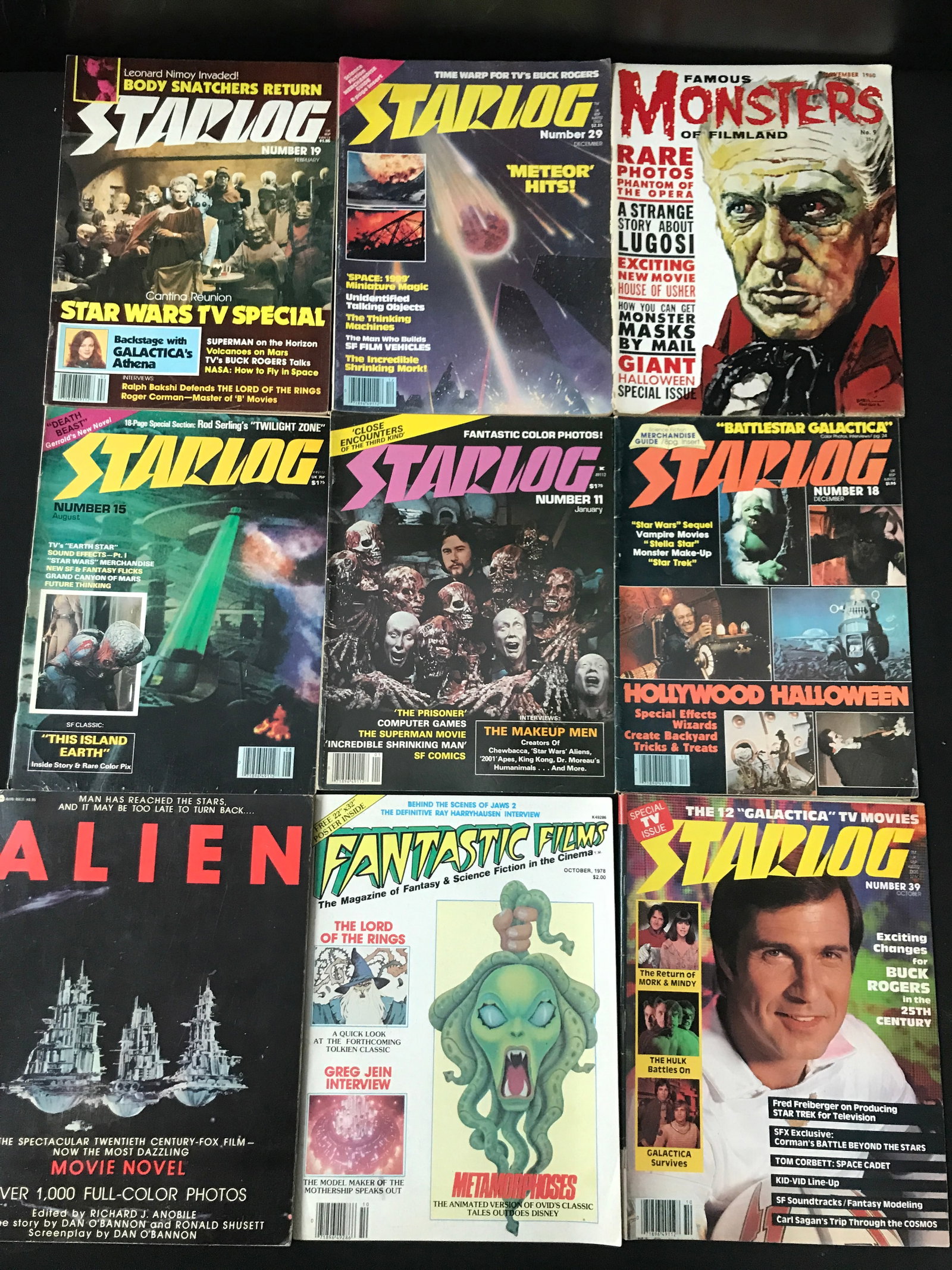 VINTAGE FAMOUS MONSTERS COMICS BOOK LOT: Prices are in Canadian dollars