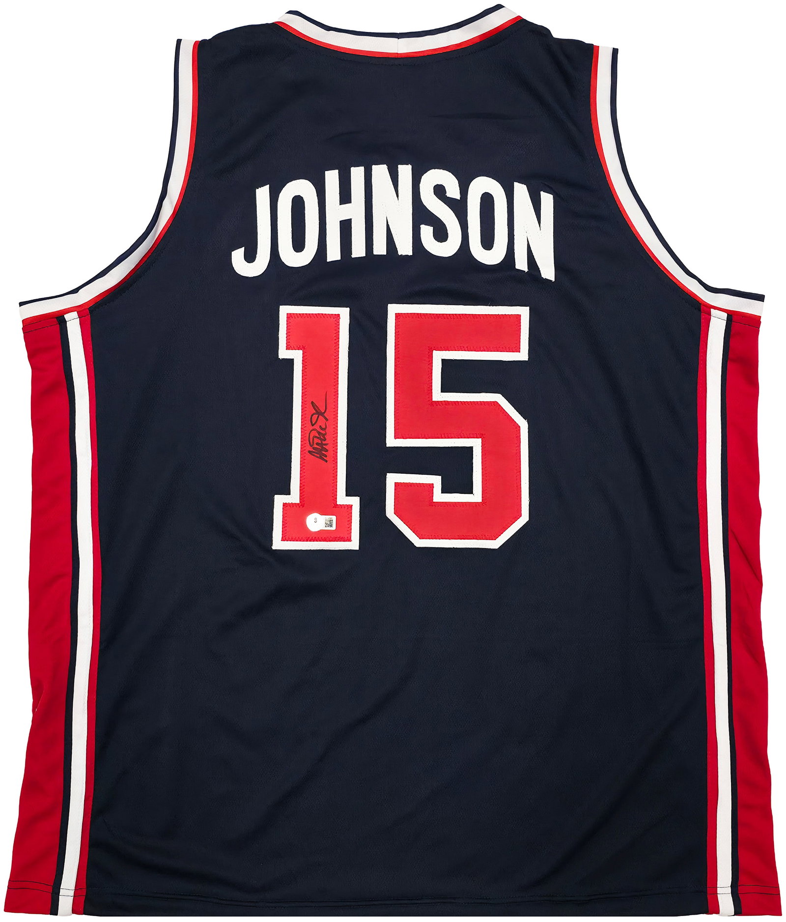 MAGIC JOHNSON SIGNED TEAM USA BASKETBALL JERSEY - BECKETT COA: Prices are in Canadian dollars