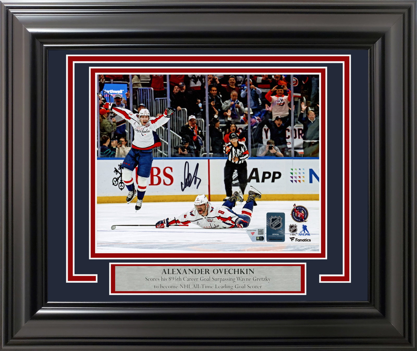 ALEXANDER OVECHKIN SIGNED AND FRAMED PICTURE - FANATICS COA: Prices are in Canadian dollars