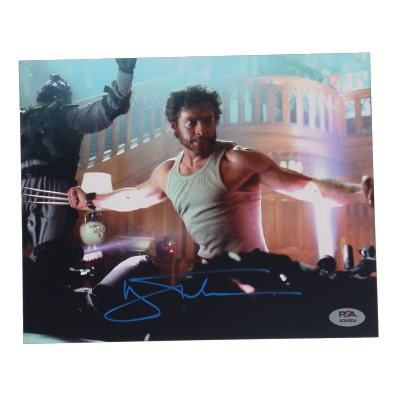 HUGH JACKMAN SIGNED WOLVERINE 8 X10 - PSA COA: Prices are in Canadian dollars
