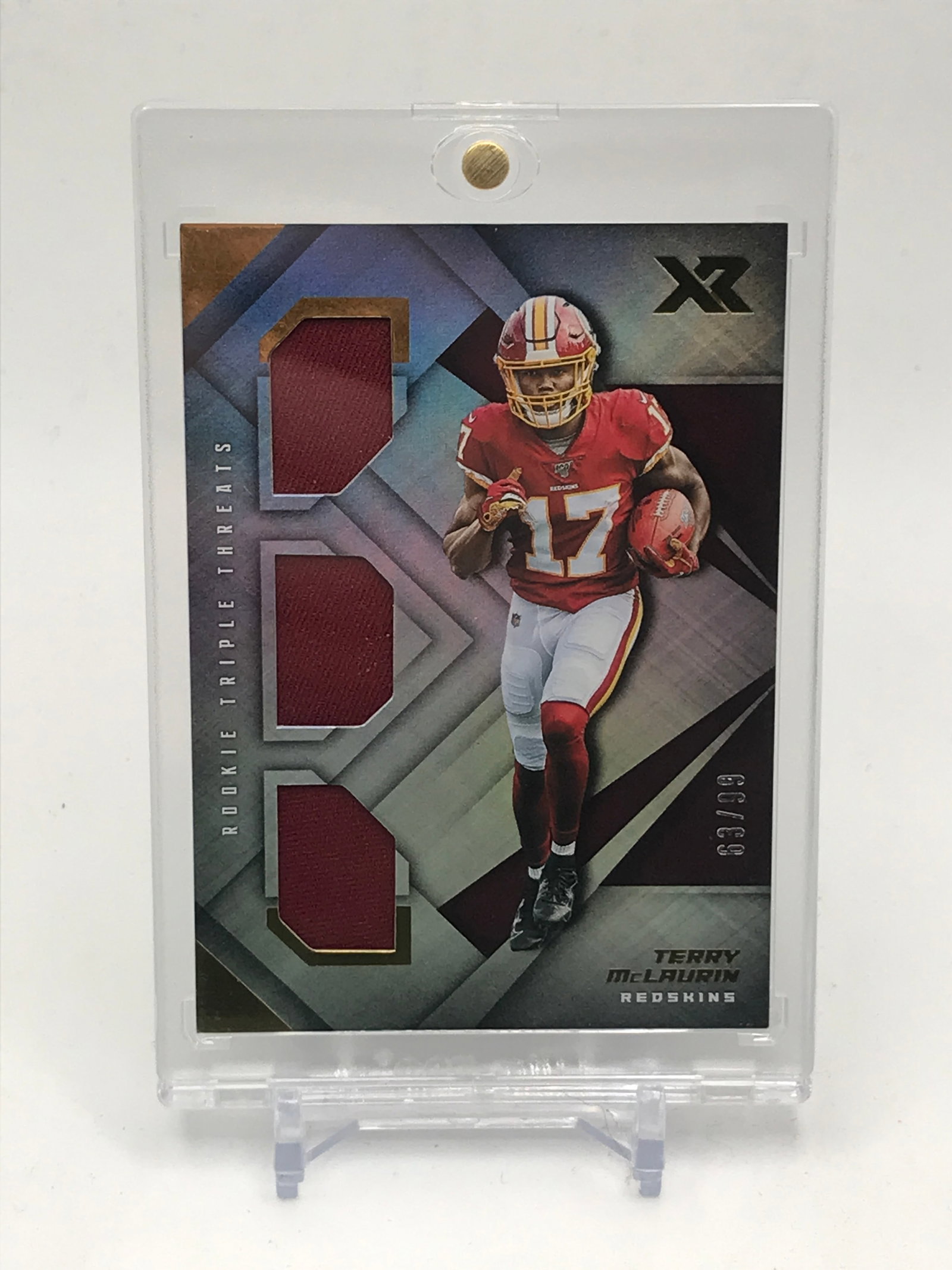 2019 PANINI XR TERRY MCLAURIN ROOKIE PATCH 63/99: Prices are in Canadian dollars