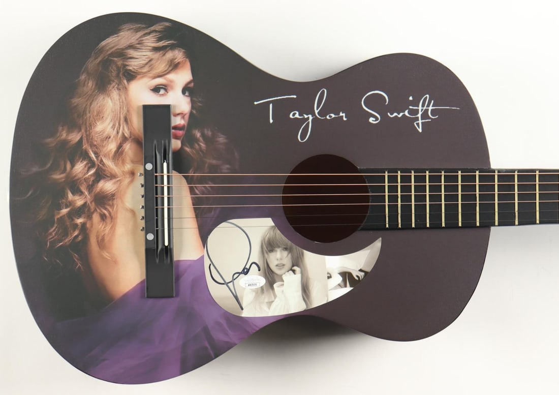 TAYLOR SWIFT SIGNED ACOUSTIC GUITAR - JSA COA (1 of 3)
