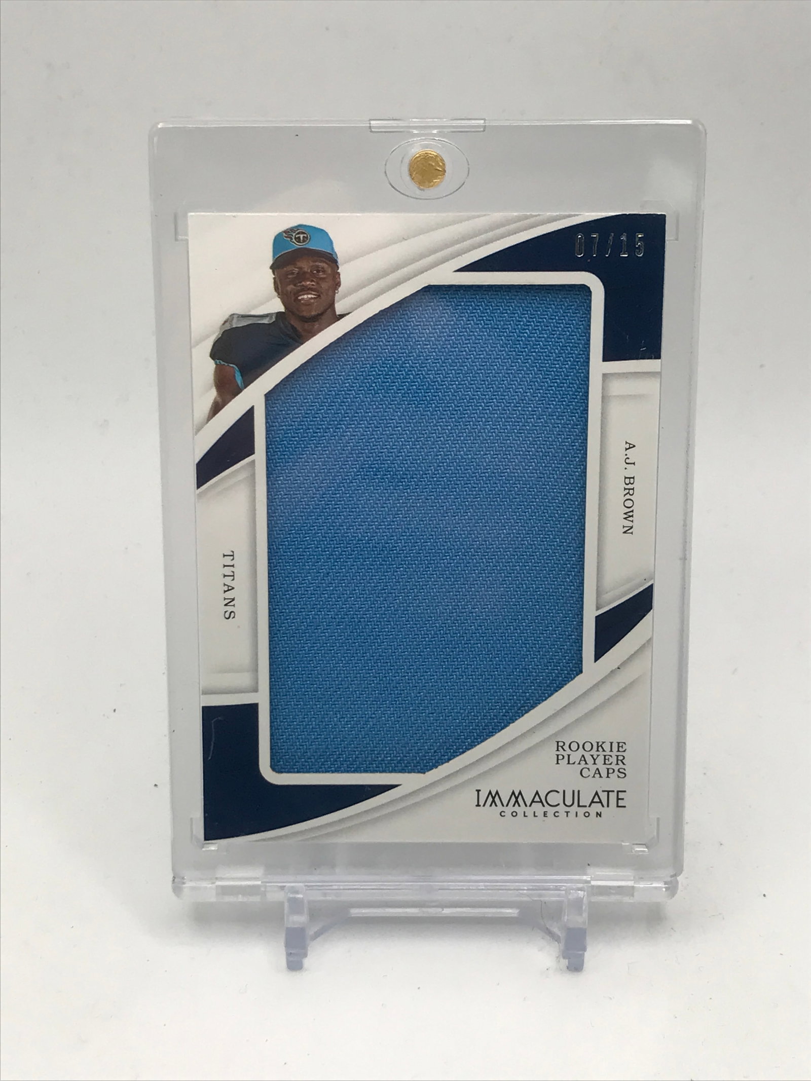 2019 PANINI IMMACULATE COLLECTION PLAYER CAPS A.J BROWN ROOKIE PATCH 7/15: Prices are in Canadian dollars