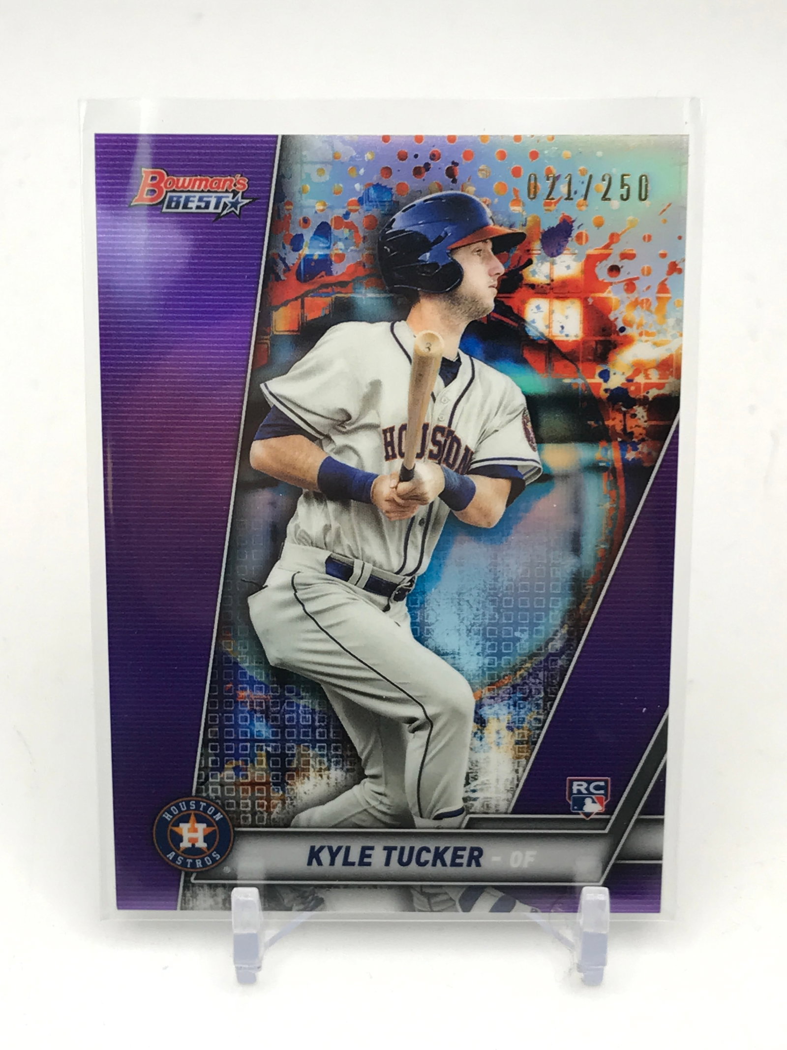 2019 TOPPS BOWMAN'S BEST KYLE TUCKER ROOKIE CARD 021/250: Prices are in Canadian dollars