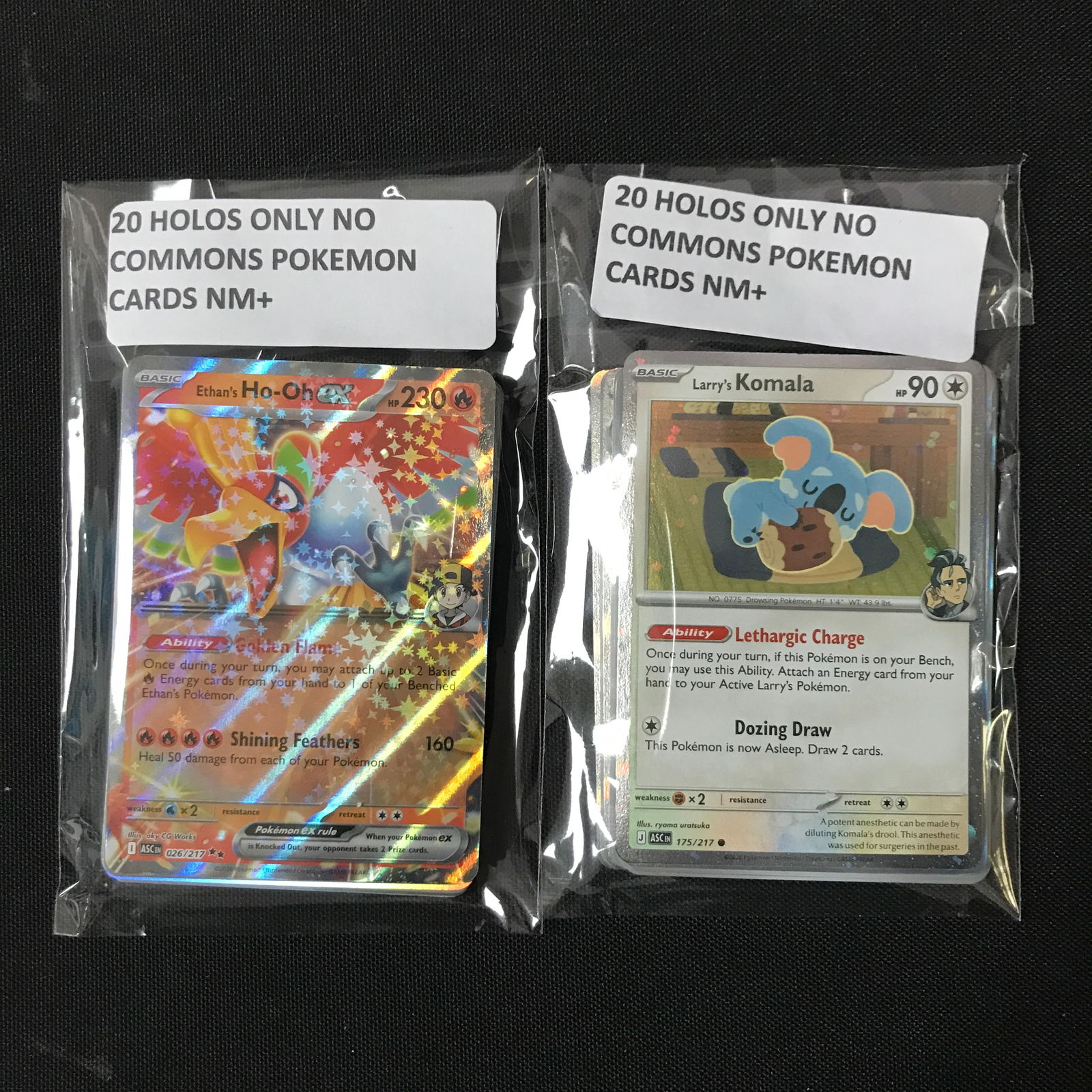 LOT OF 40 POKEMON HOLO TRADING CARDS (NO COMMONS) (1 of 1)