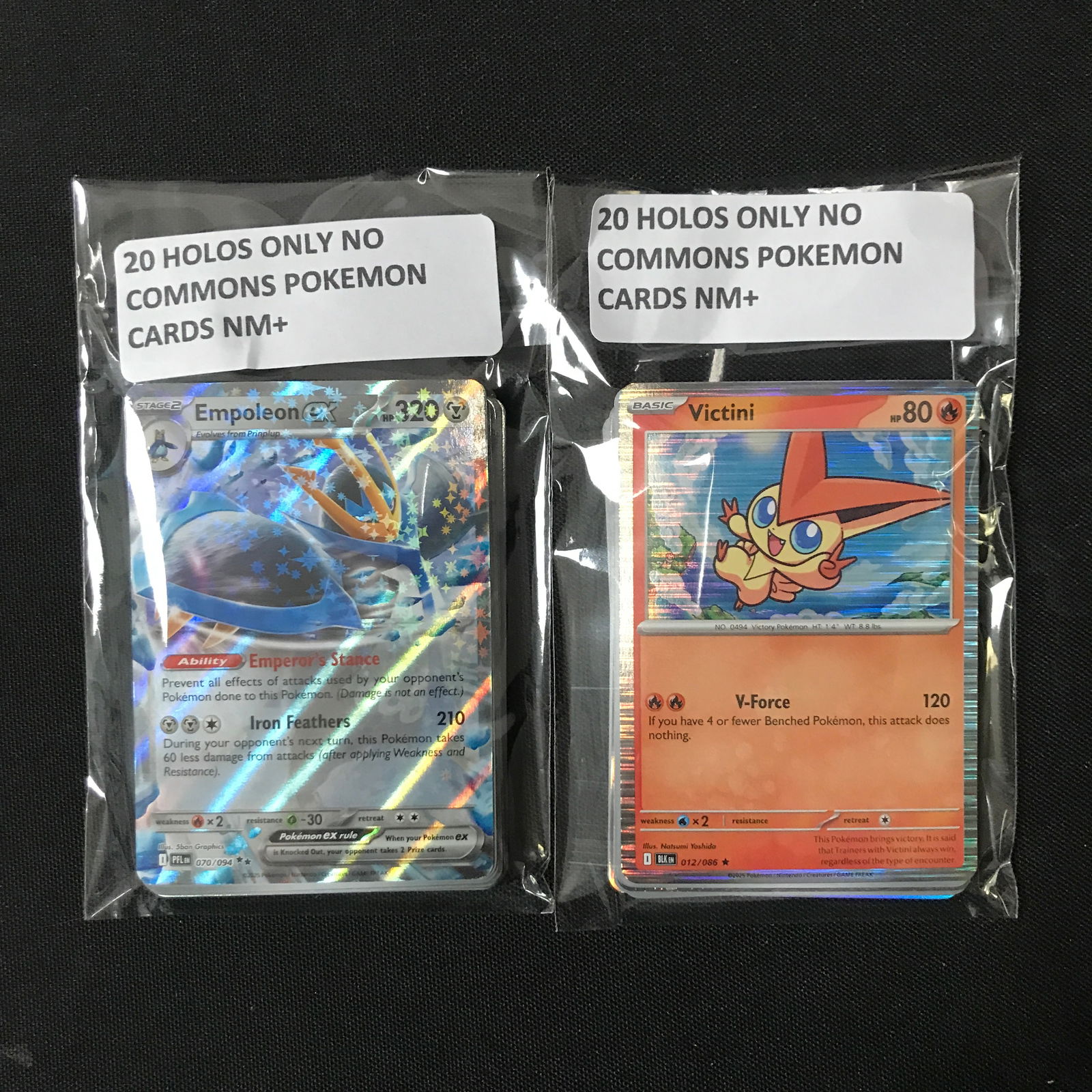 LOT OF 40 POKEMON HOLO TRADING CARDS (NO COMMONS) (1 of 1)
