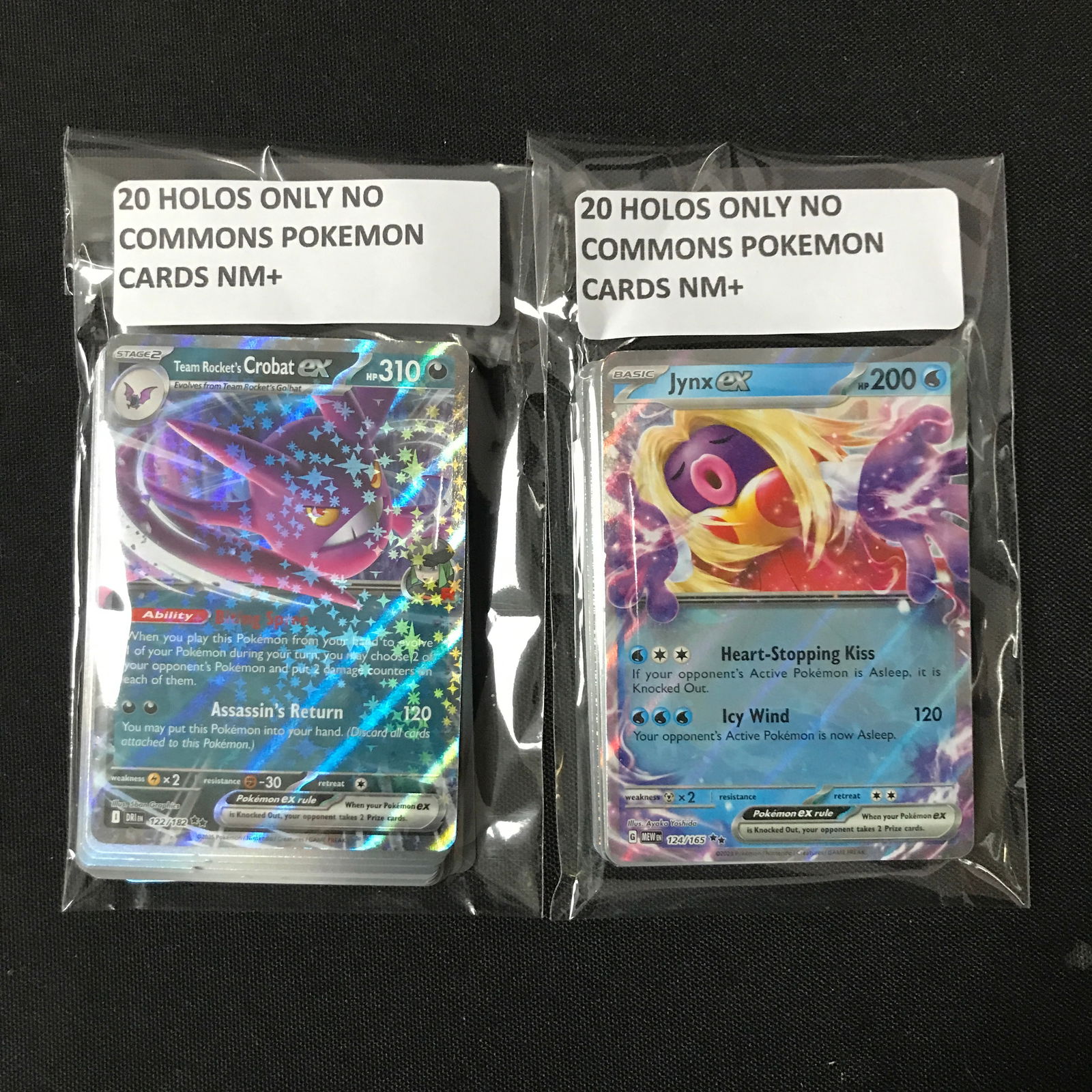 LOT OF 40 POKEMON HOLO TRADING CARDS (NO COMMONS) (1 of 1)