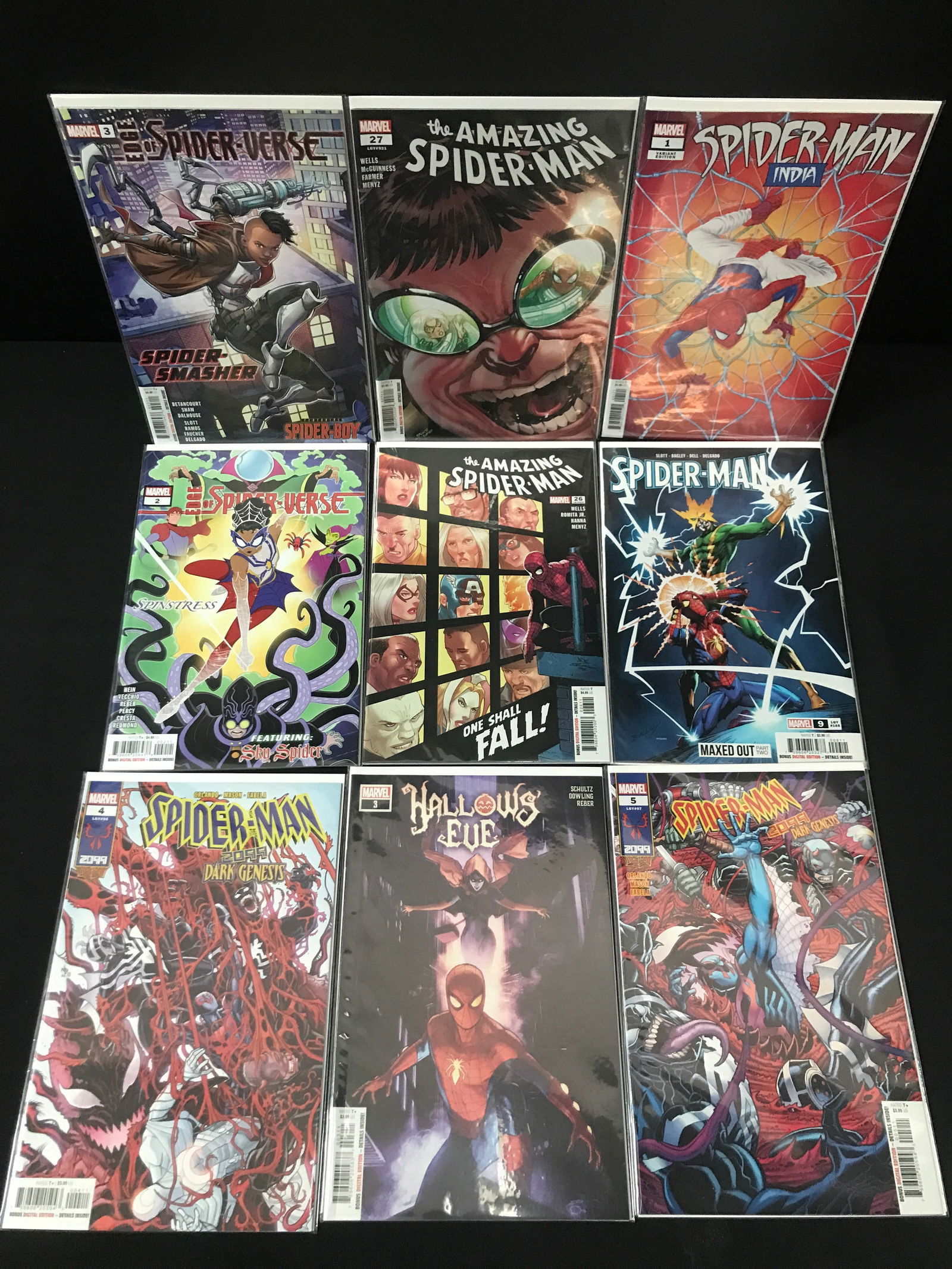 LOT OF 9 HIGH GRADE MODERN SPIDER-MAN COMICS (1 of 1)